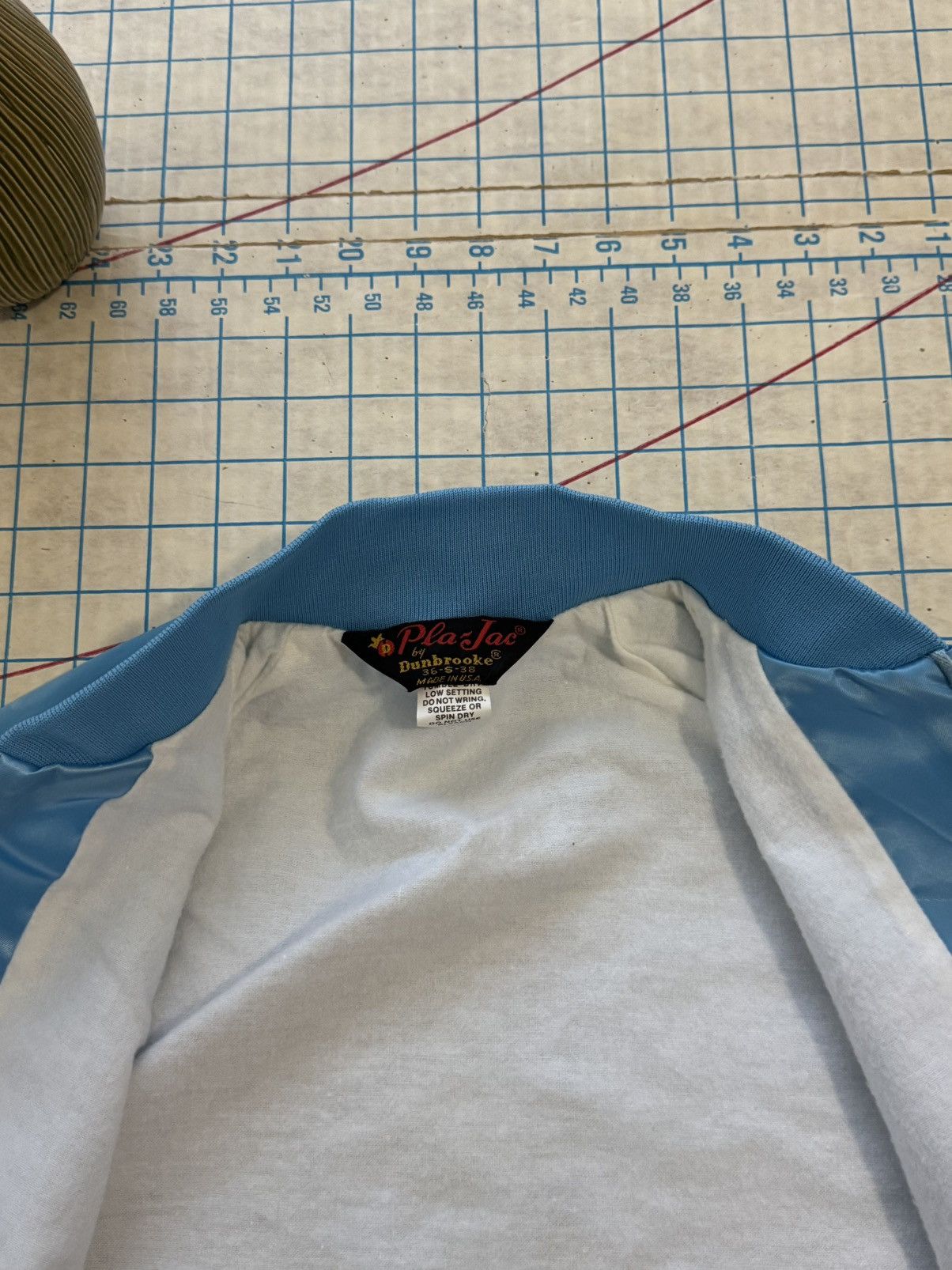 Ford × Mustang × Vintage Vintage Ford Mustang Baby Blue Bomber Jacket Size Small Size US S / EU 44-46 / 1 - 11 Thumbnail
