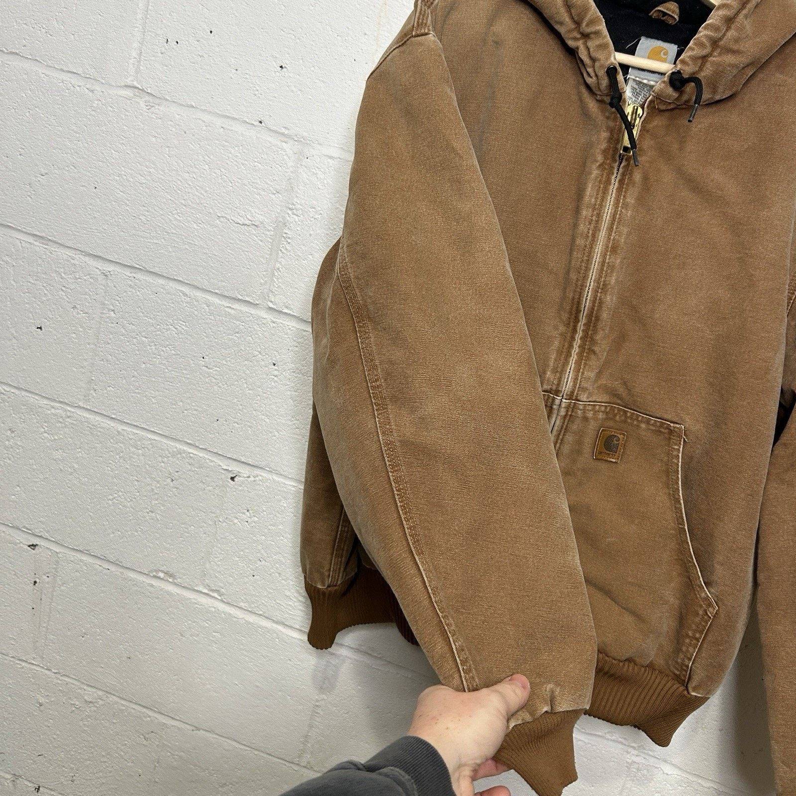 Carhartt Carhartt Duck Canvas Hooded Quilt-Lined Jacket “Brown” J130 Size US XL / EU 56 / 4 - 7 Thumbnail