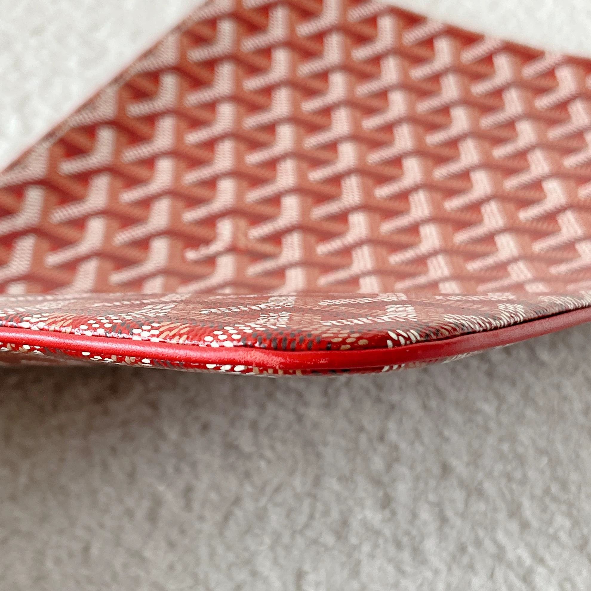 Goyard Goyard Red Clutch 30x20.5 9096 Size ONE SIZE - 3 Thumbnail