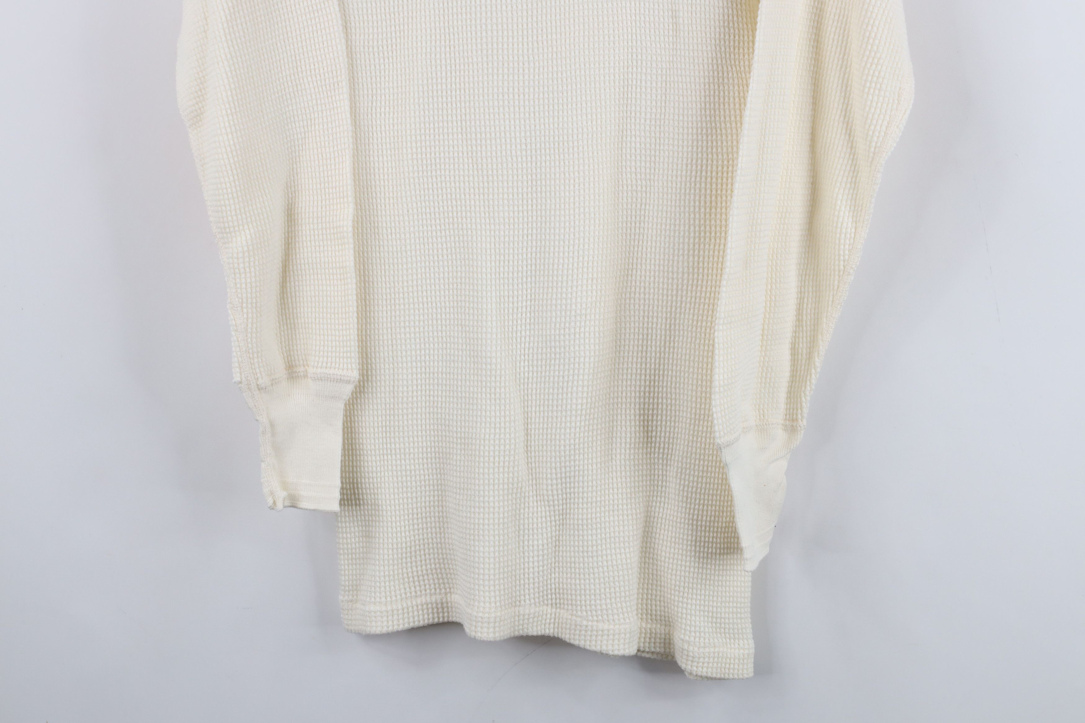Vintage Vintage 40s 50s Pilgrim Waffle Knit Long Sleeve T-Shirt USA Size US L / EU 52-54 / 3 - 3 Thumbnail