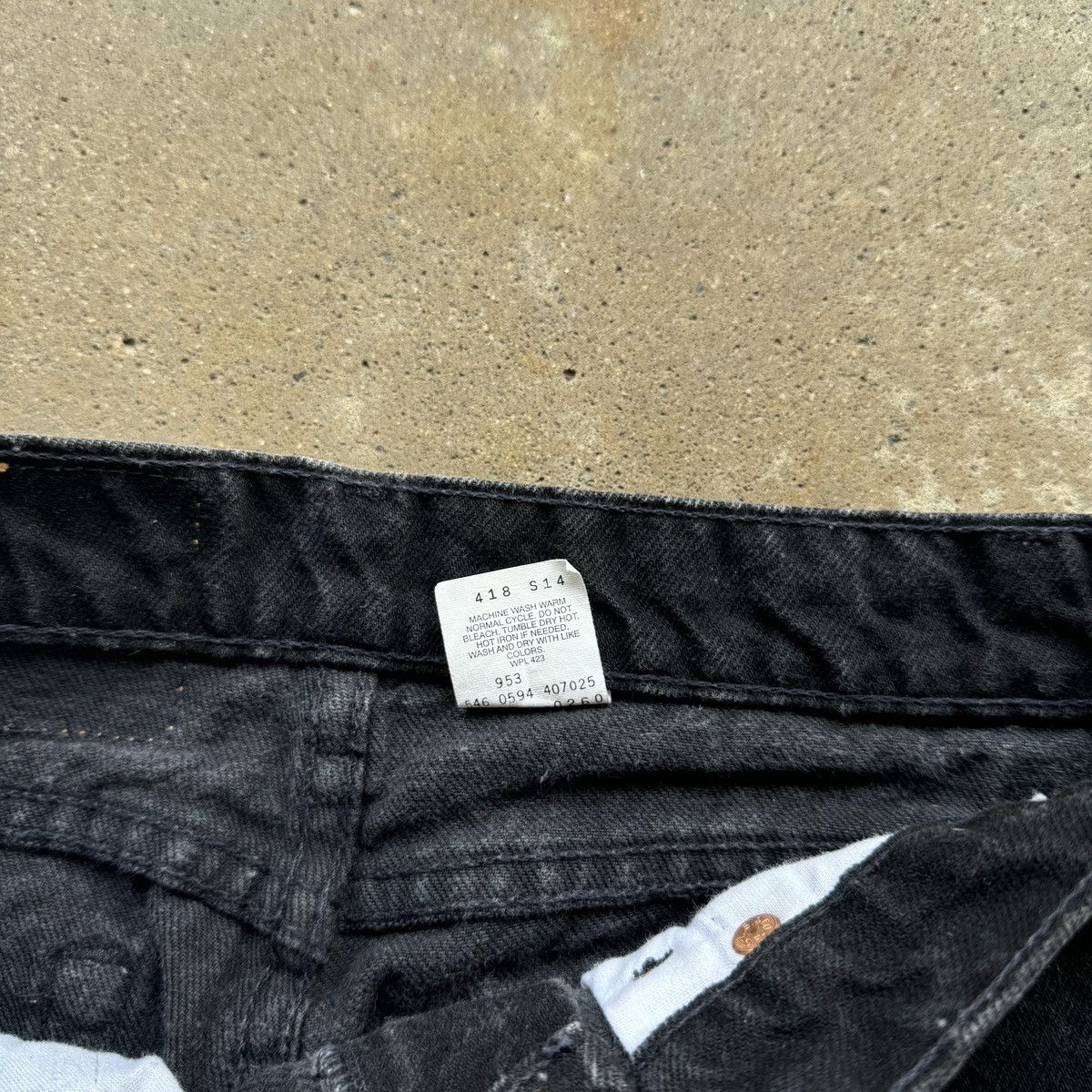 Levi's Vintage 90s Levi's 550 Black Jeans Made in USA Size US 31 - 6 Thumbnail