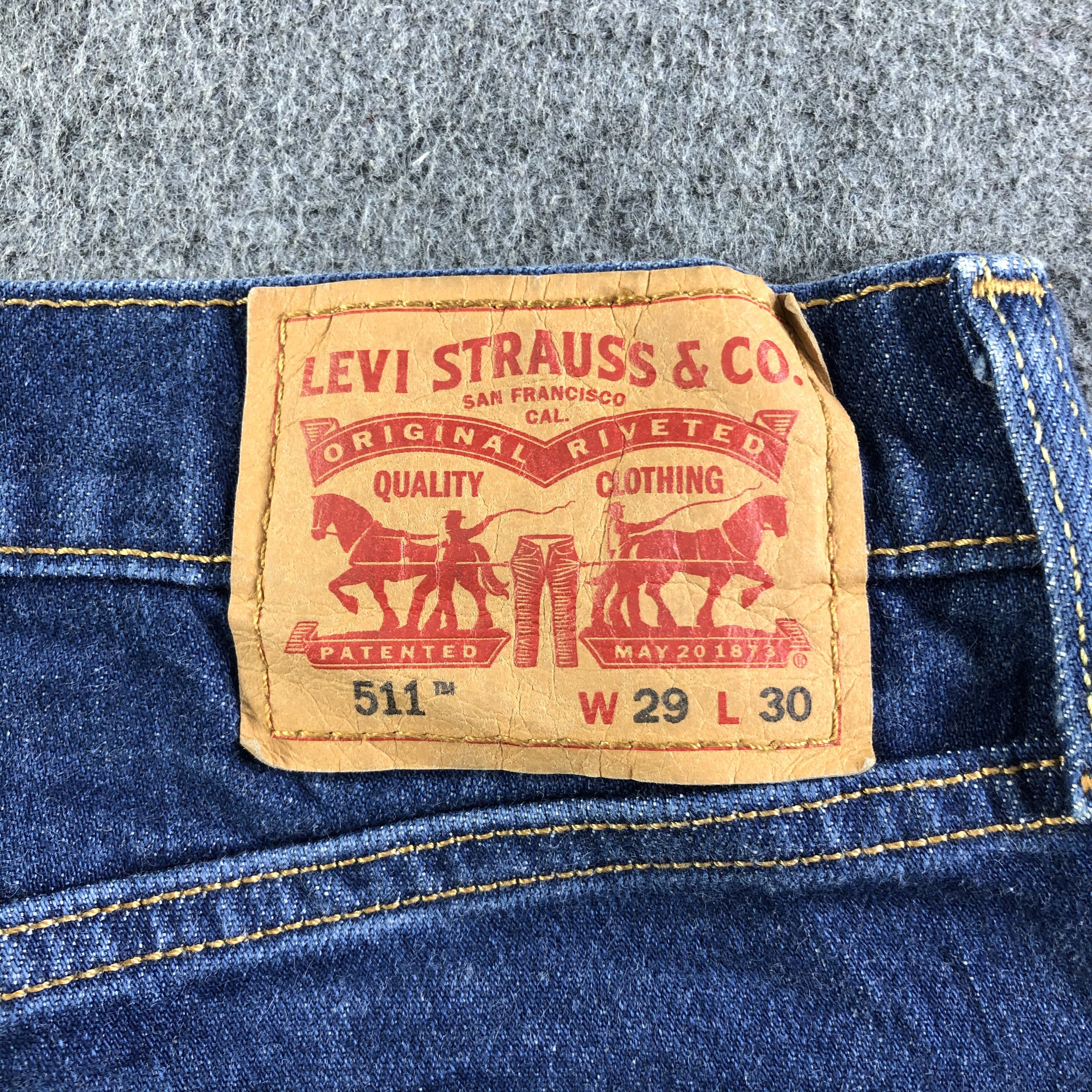 Levi's × Vintage Vintage Blue Wash Levis 511 Jeans-J4456 Size 29" - 5 Thumbnail