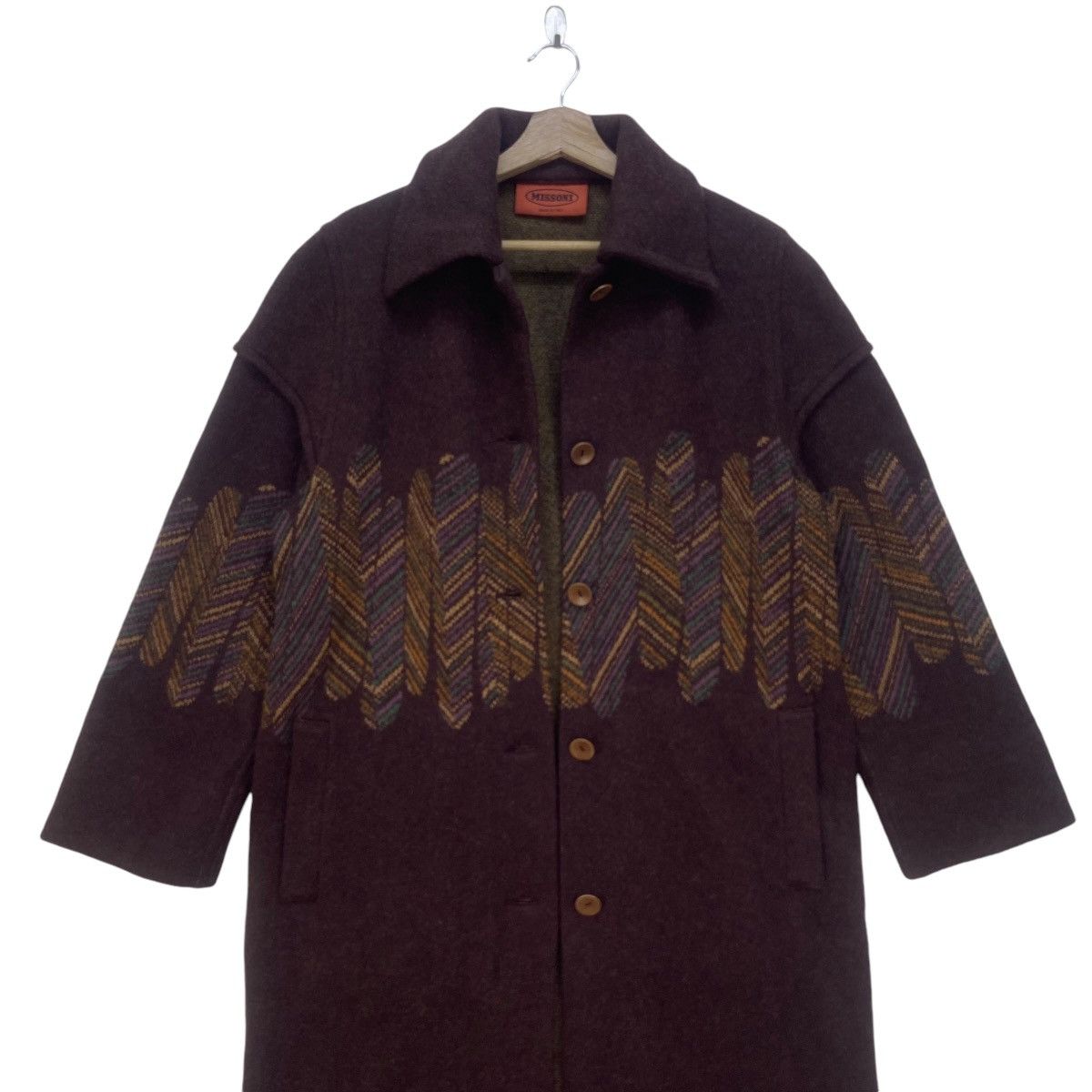 Missoni Made in Italy Missoni Wool Heavy Coat Size M / US 6-8 / IT 42-44 - 14 Thumbnail