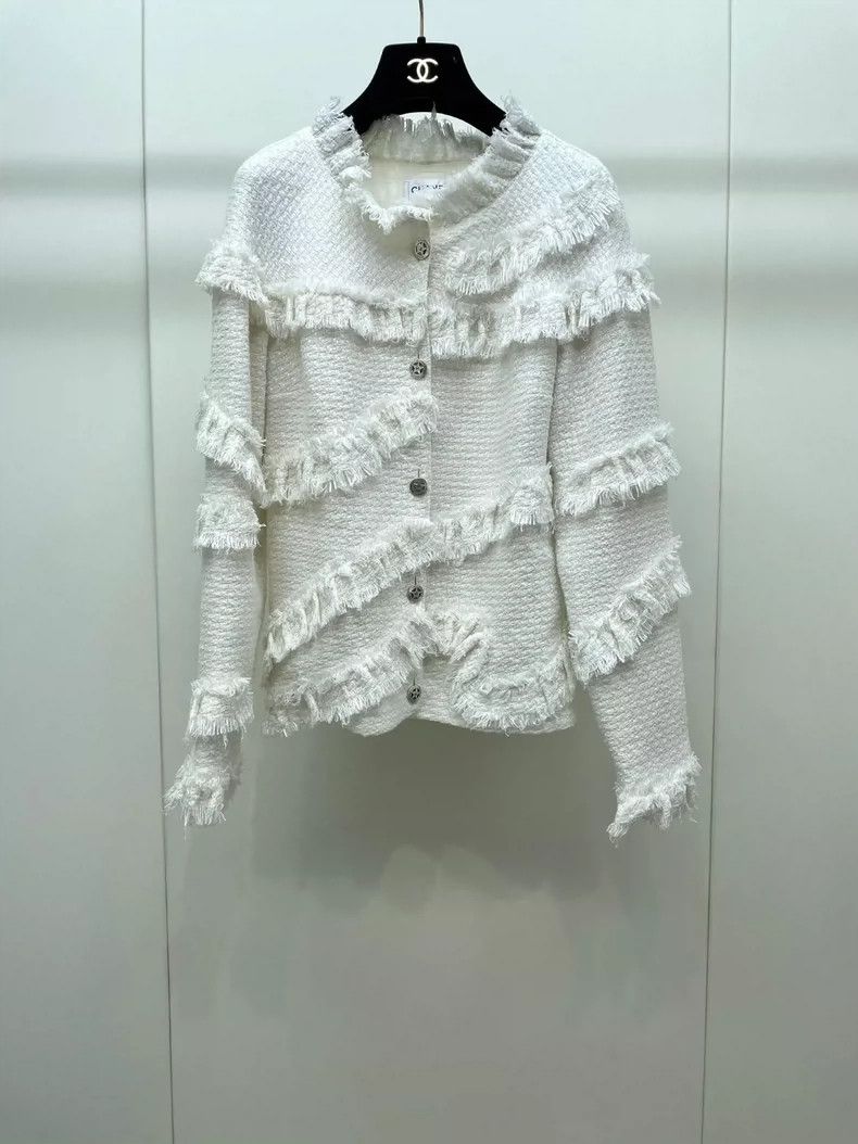 Chanel Chanel Dallas white tassel star button jacket Size XXS / US 00 / IT 34 - 1 Thumbnail