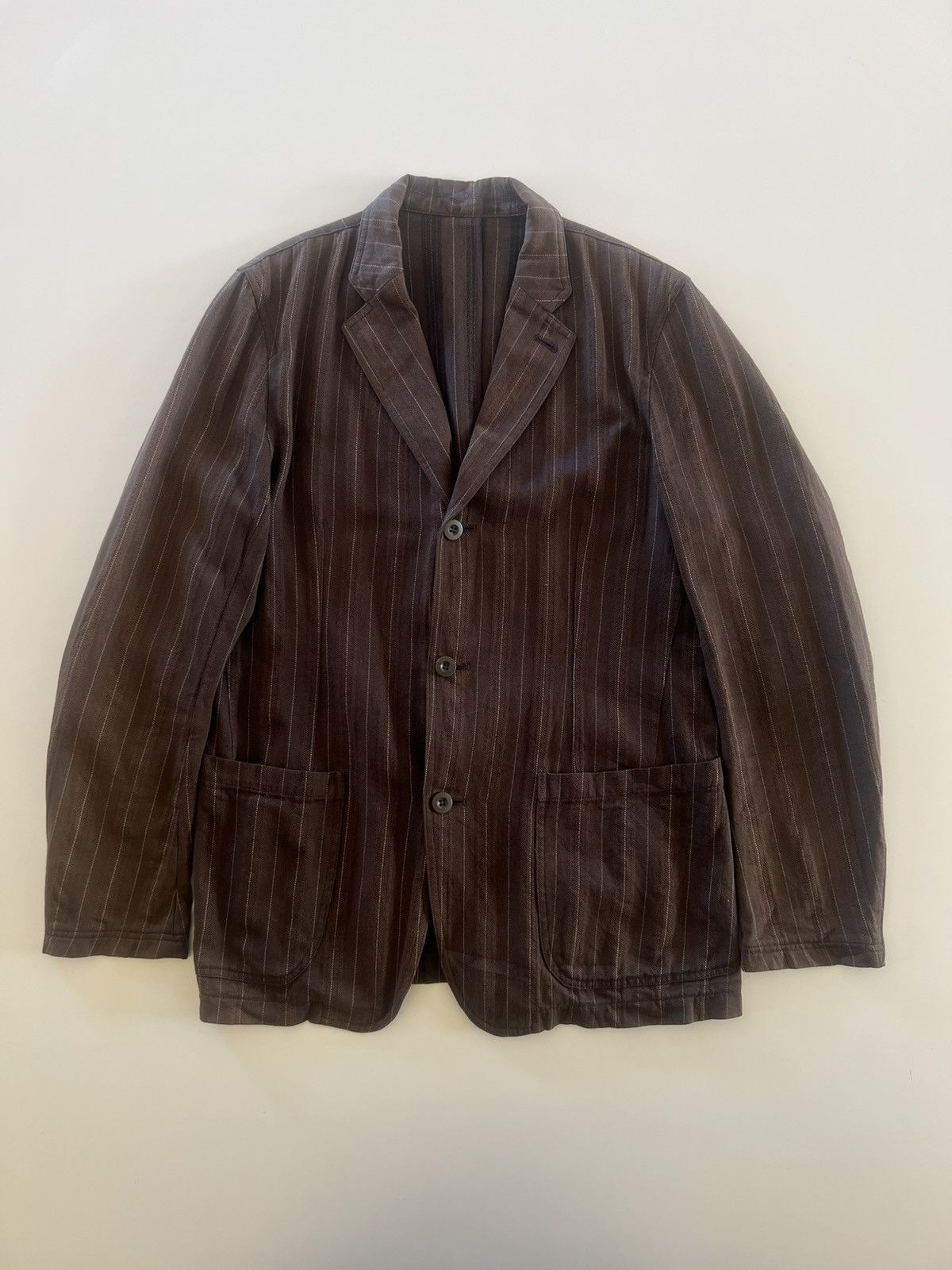 Japanese Brand Men's Melrose Stripe Jacket Size US M / EU 48-50 / 2 - 1 Thumbnail