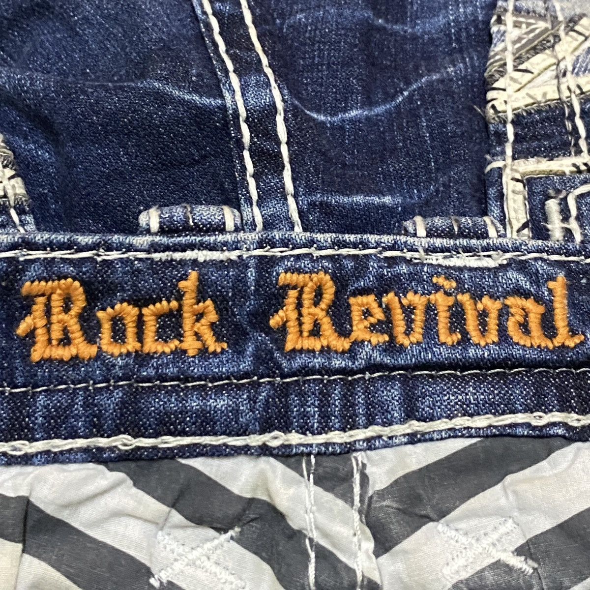 Rock Revival Very Rare Vintage Rock Revival Bleach Flared Jeans 1990s Size US 40 / EU 56 - 11 Thumbnail