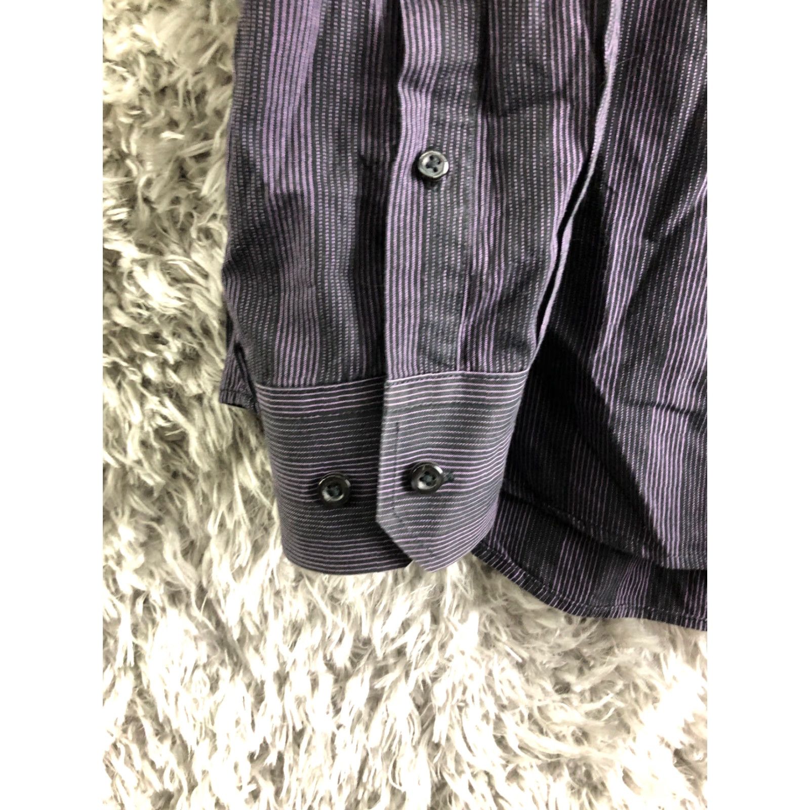 Vintage J. Ferrar Modern Fit Shirt XXL Mens Purple Long Sleeve Spread Collar Button-Up Shirt Size US XXL / EU 58 / 5 - 2 Thumbnail