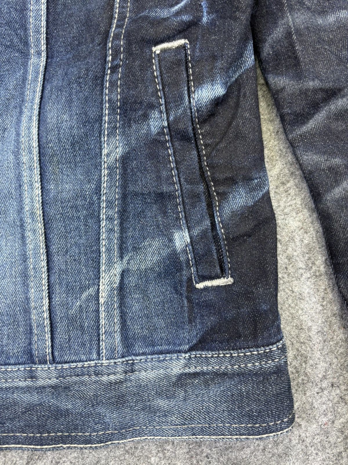 GOSTAR DE FUGA 💥Archival💥Fuga Claw Mark Fades Skinny Trucker Jacket K9 Size US XS / EU 42 / 0 - 8 Thumbnail
