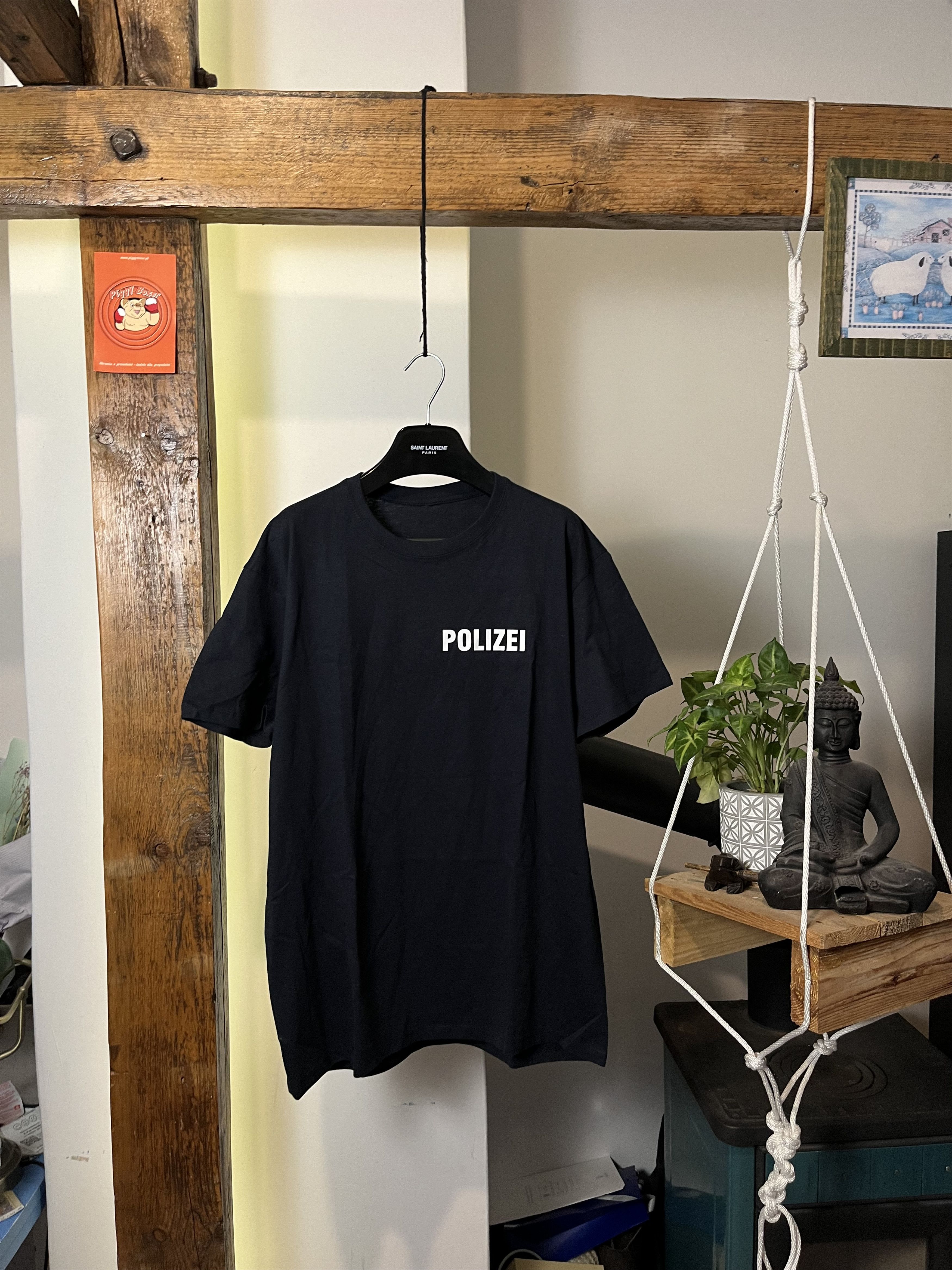 Vintage 90s" POLIZEI” Vetements Style Tee Size US XL / EU 56 / 4 - 2 Thumbnail