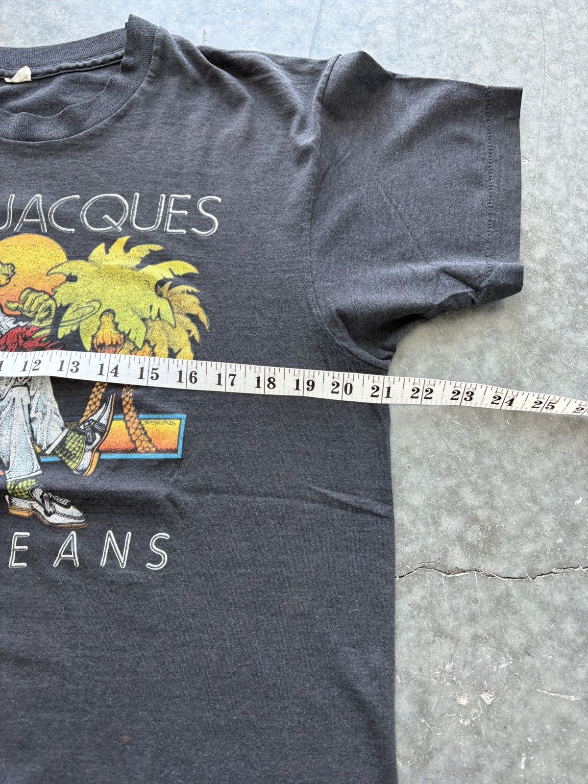 Vintage Vintage 80s Bayou Jacques Graphic Tee Screen Stars Size US L / EU 52-54 / 3 - 7 Thumbnail