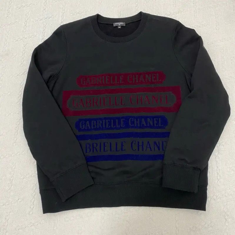 Chanel Chanel Black Long Sleeve Cotton Sweatshirt 0089 Size L / US 10 / IT 46 - 1 Thumbnail