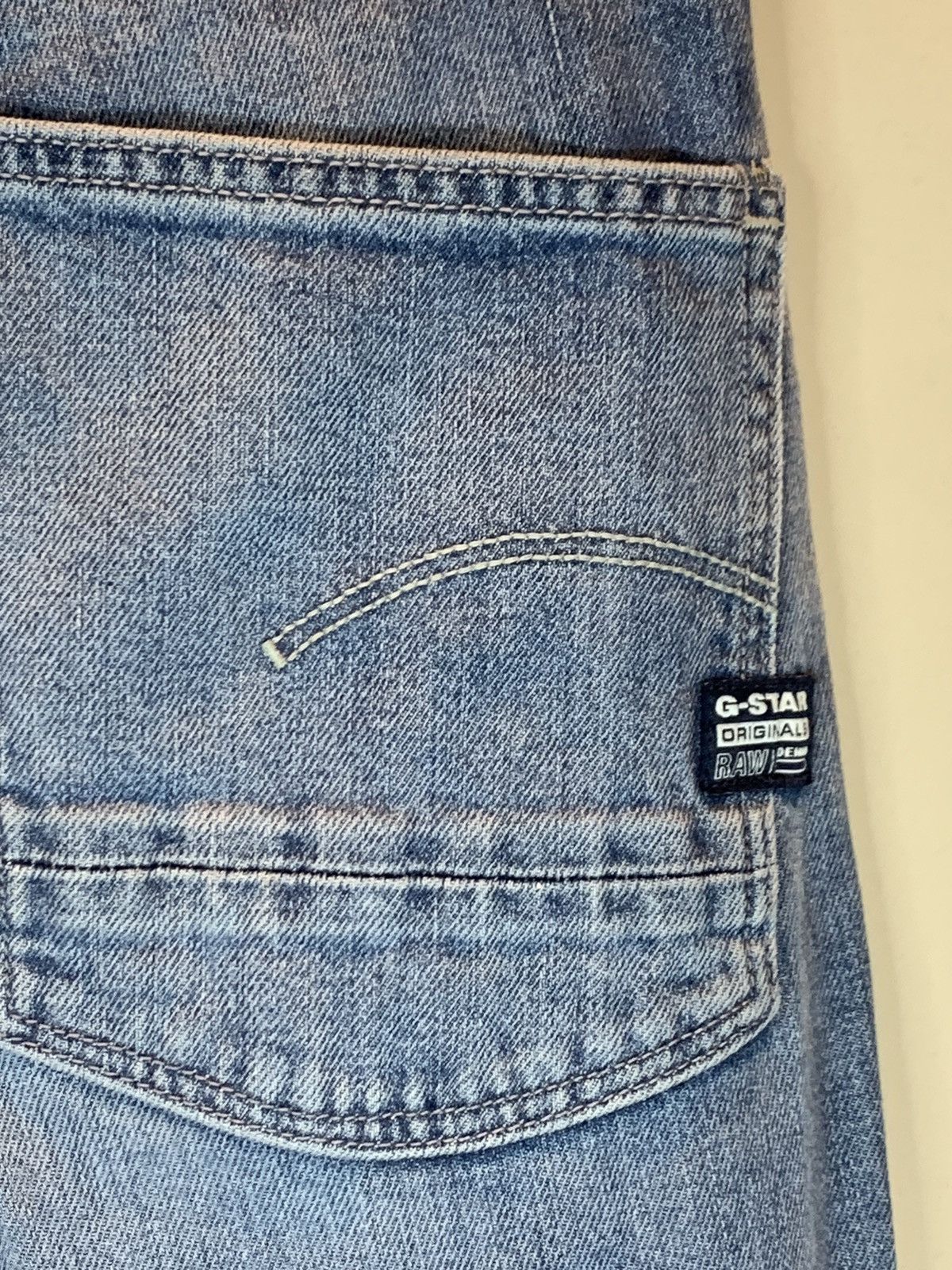 Designer × G-Star RARE New G-Star Raw Pilot 3D Slim Zip Knee Faded Denim Jeans Size US 28 / EU 44 - 6 Thumbnail