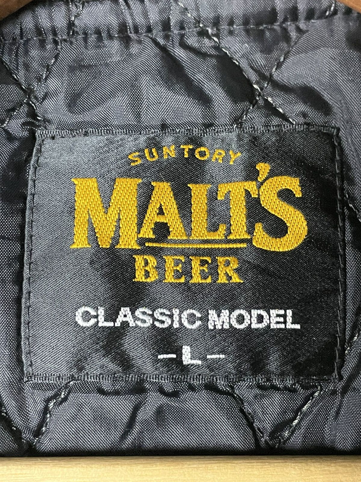 Japanese Brand Suntory Malt Beer Collage Embroidery Varsity Jacket (55) Size US L / EU 52-54 / 3 - 12 Thumbnail