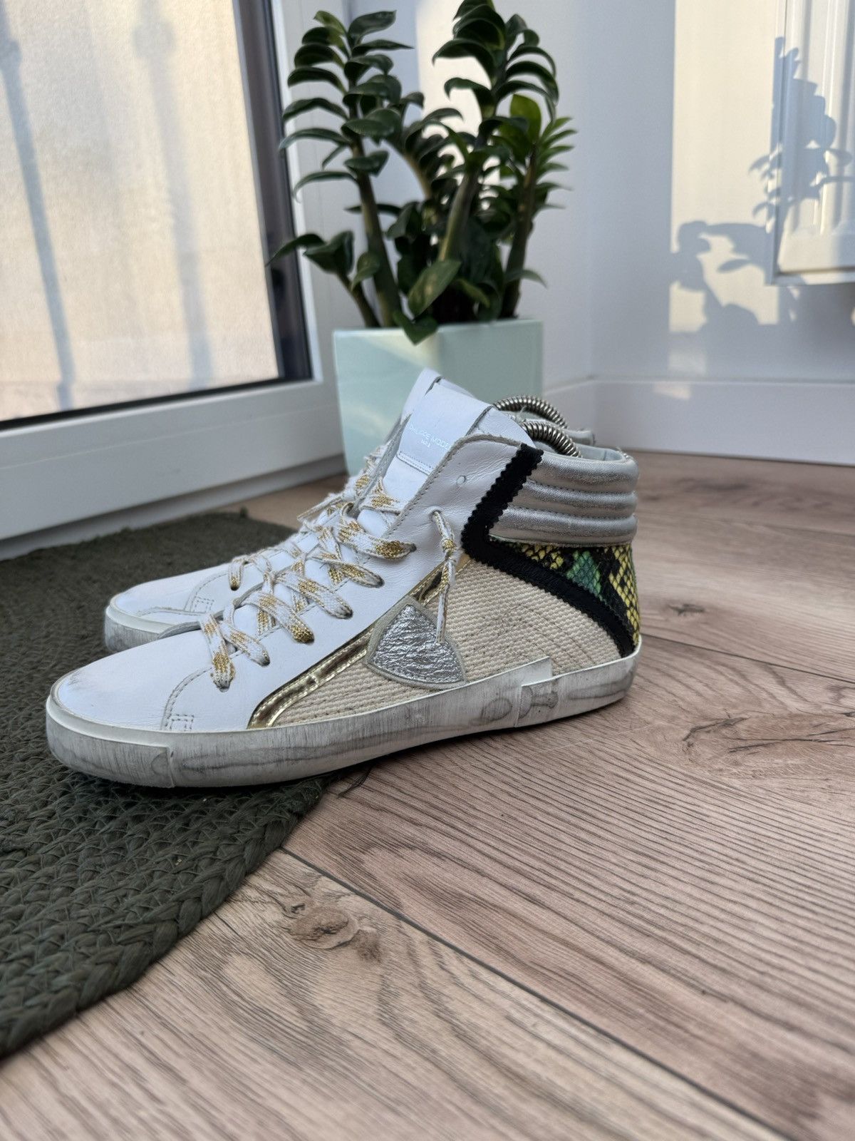 Philippe Model Philippe Model Paris Hi-Top Brown Suede Zip Sneakers Size US 9 / IT 39 - 5 Thumbnail