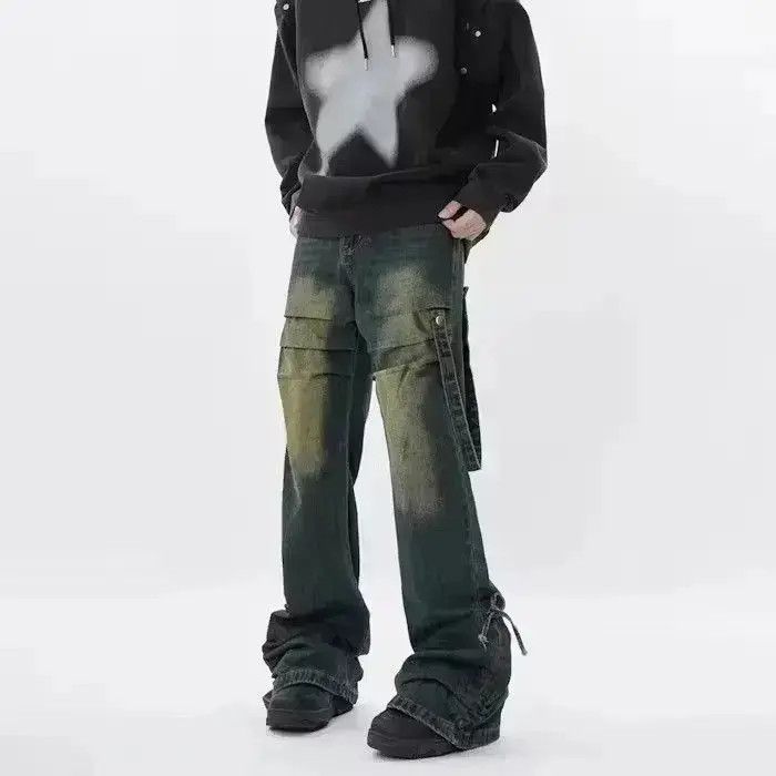 Japanese Brand Stacked Baggy jeans Size US 32 / EU 48 - 1 Thumbnail
