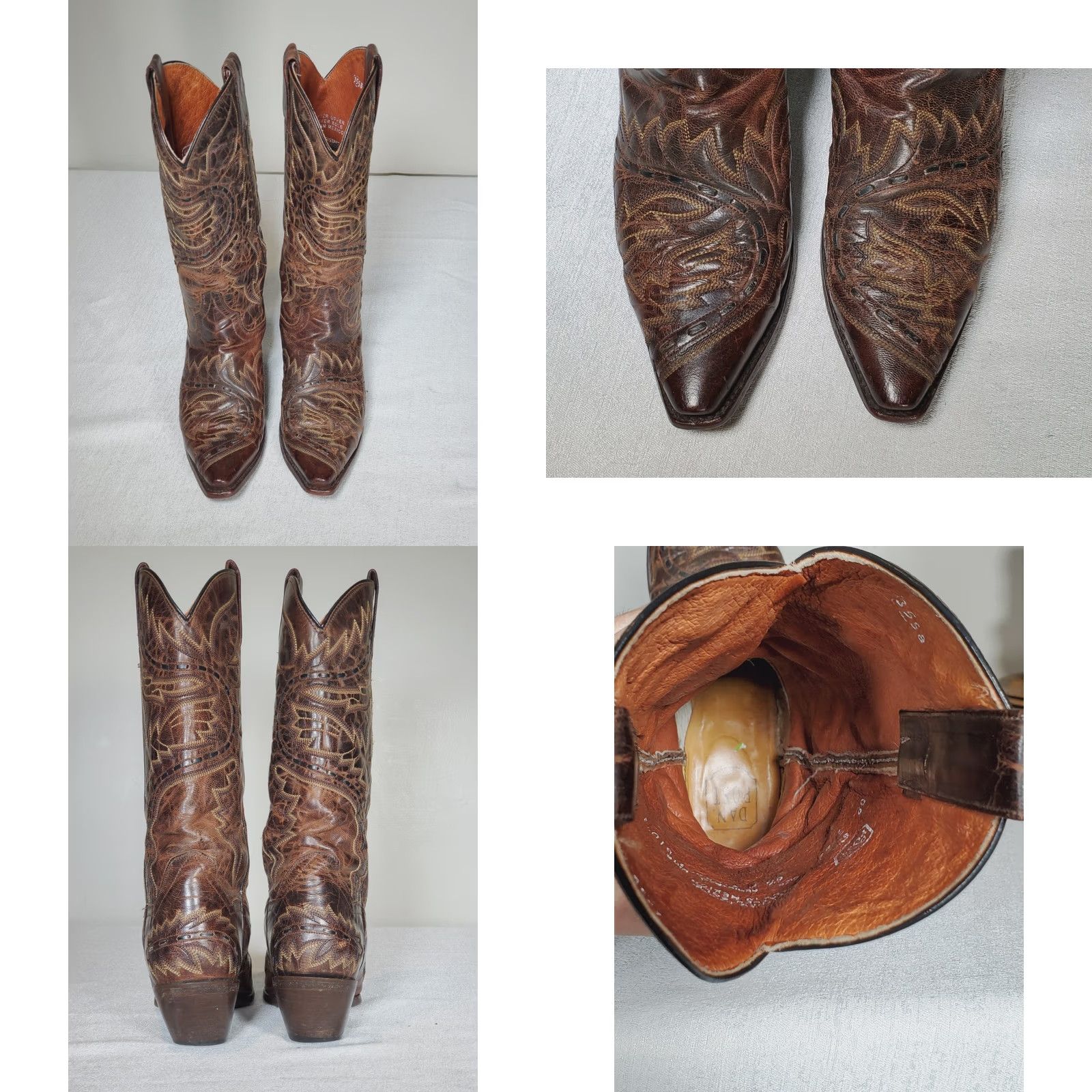 Dan Post Dan Post Sidewinder Boots Women's US 6.5 Brown Mad Cat Leather 3422 Western Size US 7 / IT 37 - 8 Thumbnail
