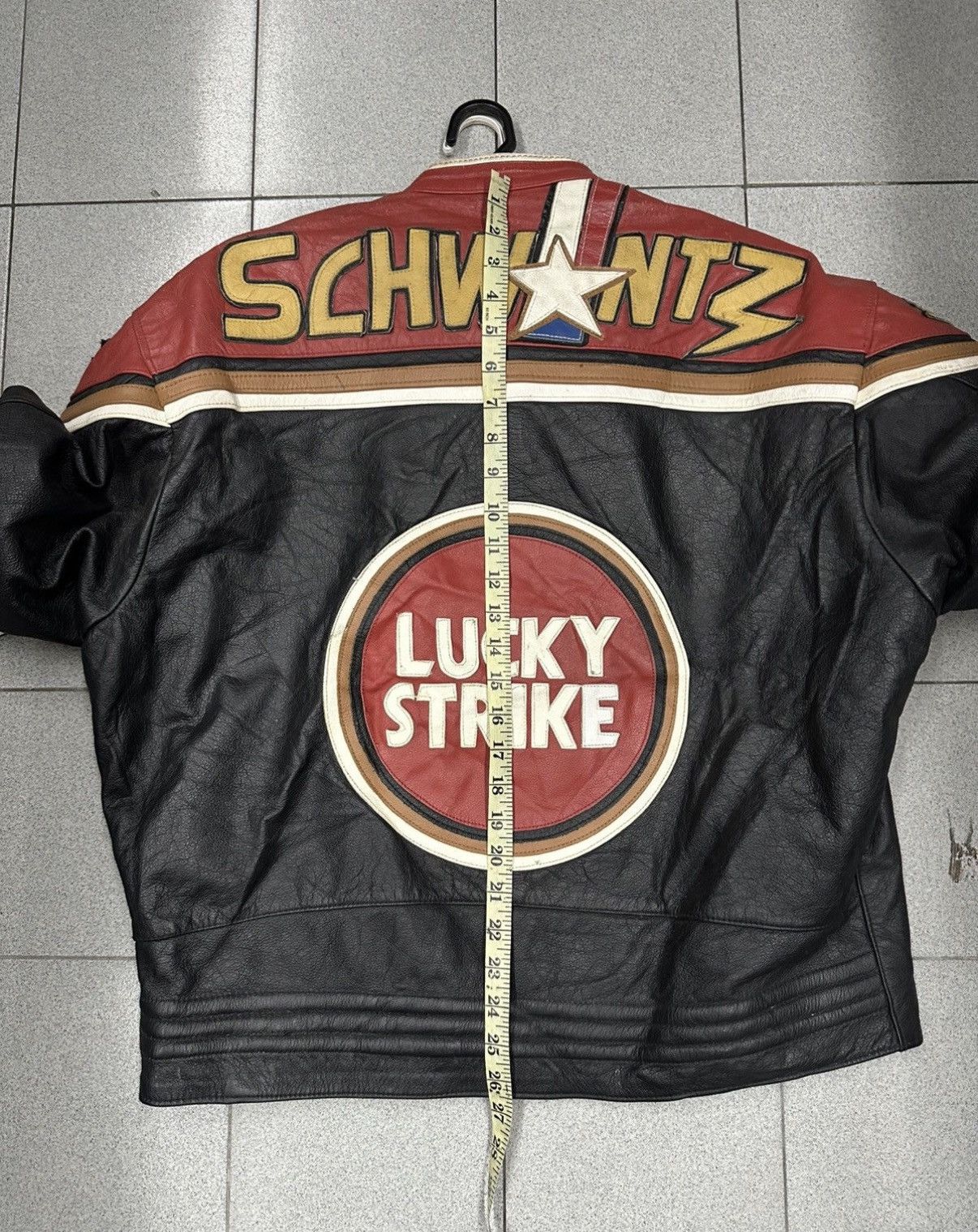Vintage 90's LUCKY STRIKE Leather Jacket Size XL-XXL Size US L / EU 52-54 / 3 - 18 Thumbnail