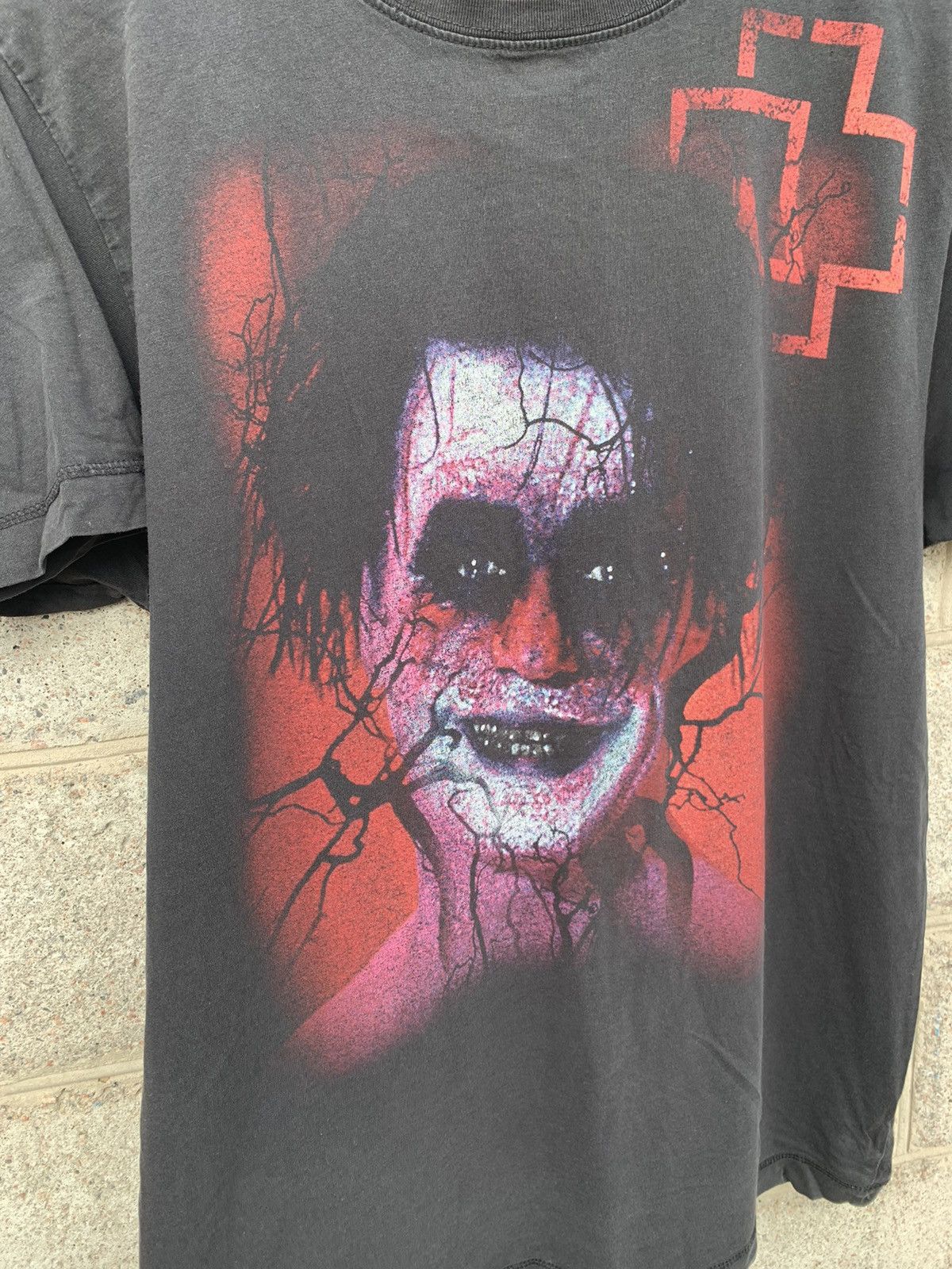 Band Tees × Vintage Vintage Rammstein Mein Herz Brennt Hardcore Metal Tee Size US L / EU 52-54 / 3 - 3 Thumbnail