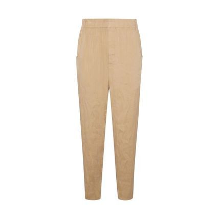 Saint Laurent Paris o1bcso1str1024 Pantalon Baggy Jacquard in Beige Size US 34 / EU 50 - 1 Thumbnail