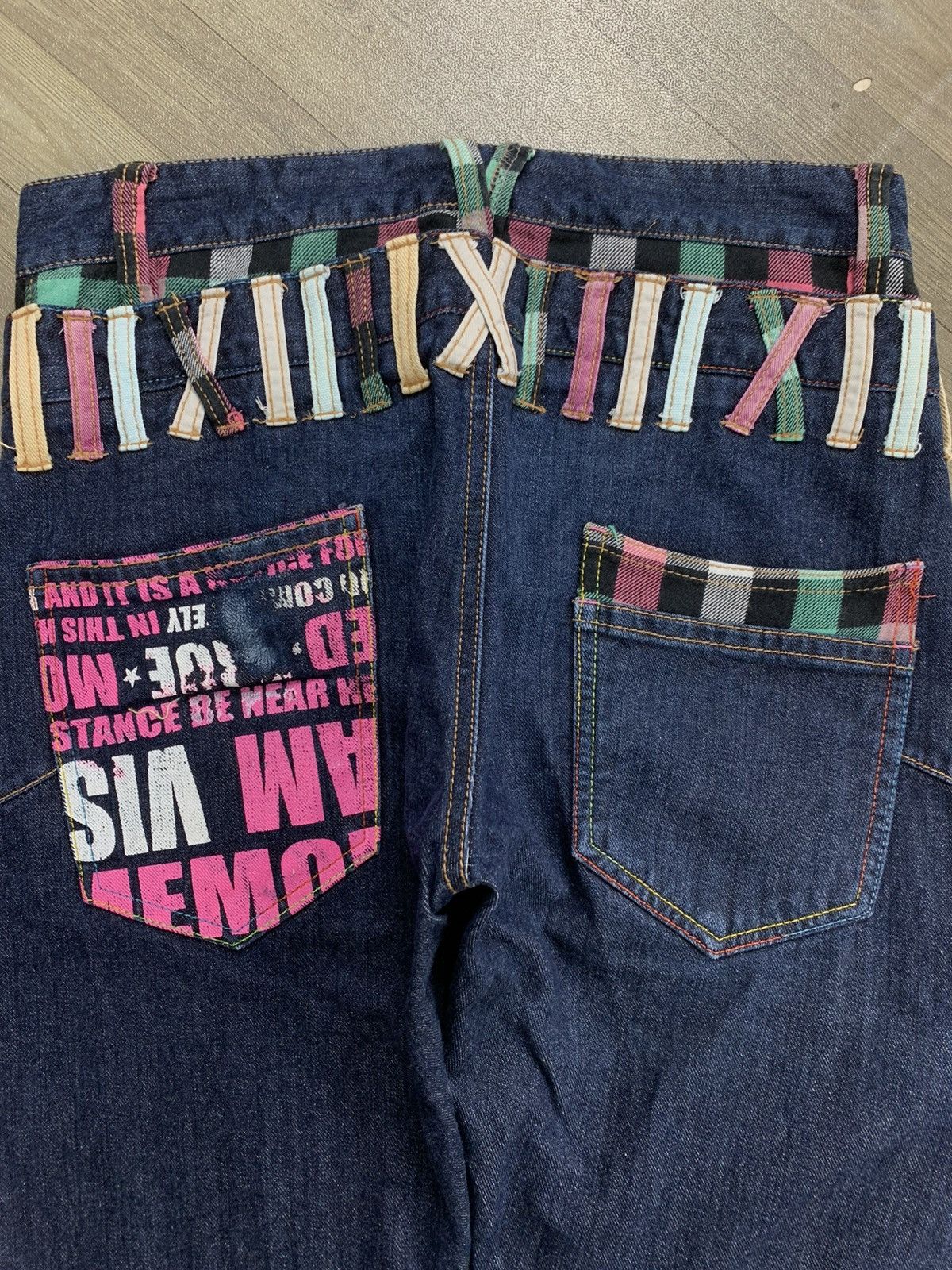 Hysteric Glamour 2000s Sorridere Double Waist Punk Plaid Lgb Style Jeans Size US 29 - 17 Thumbnail