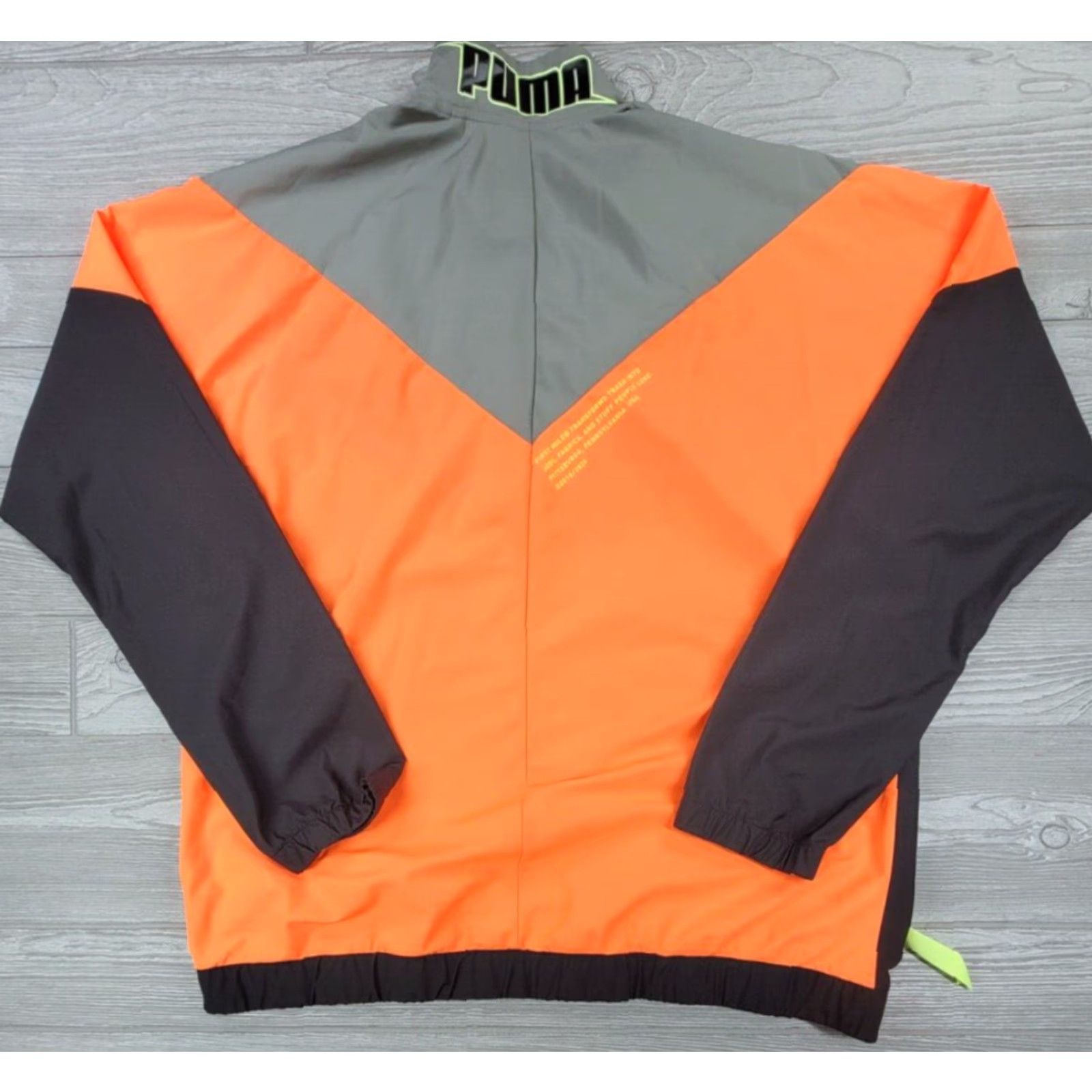 Puma Puma First Mile Track Jacket XL Orange Black Windcell 1/2 Zip Mens Multicolor Shirt Jacket Regular Fit Size US XL / EU 56 / 4 - 6 Thumbnail
