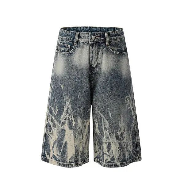 VIBE Tie Dye Paint Wash Wide Leg Jorts Size US 34 / EU 50 - 1 Thumbnail