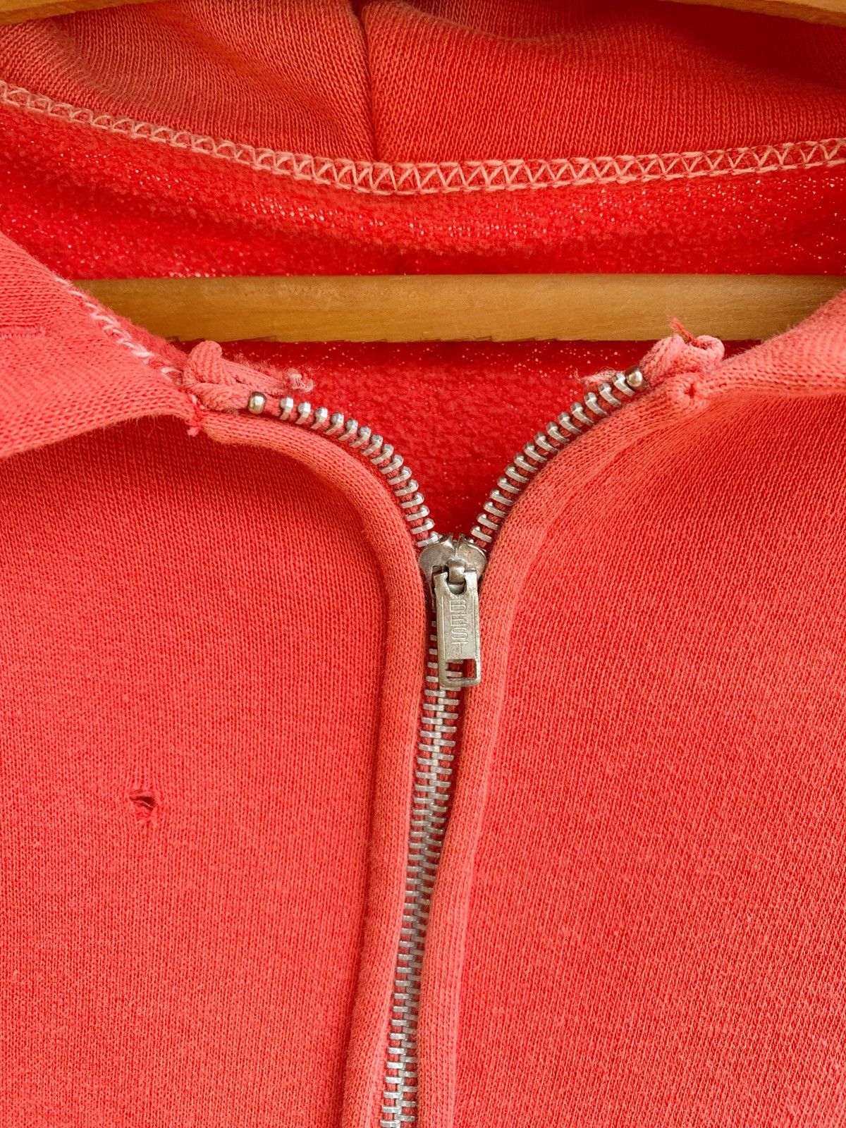 Vintage 1960s Sun Faded Distressed BOXY Blank Zip Hoodie ERD GRUNGE Size US S / EU 44-46 / 1 - 5 Thumbnail