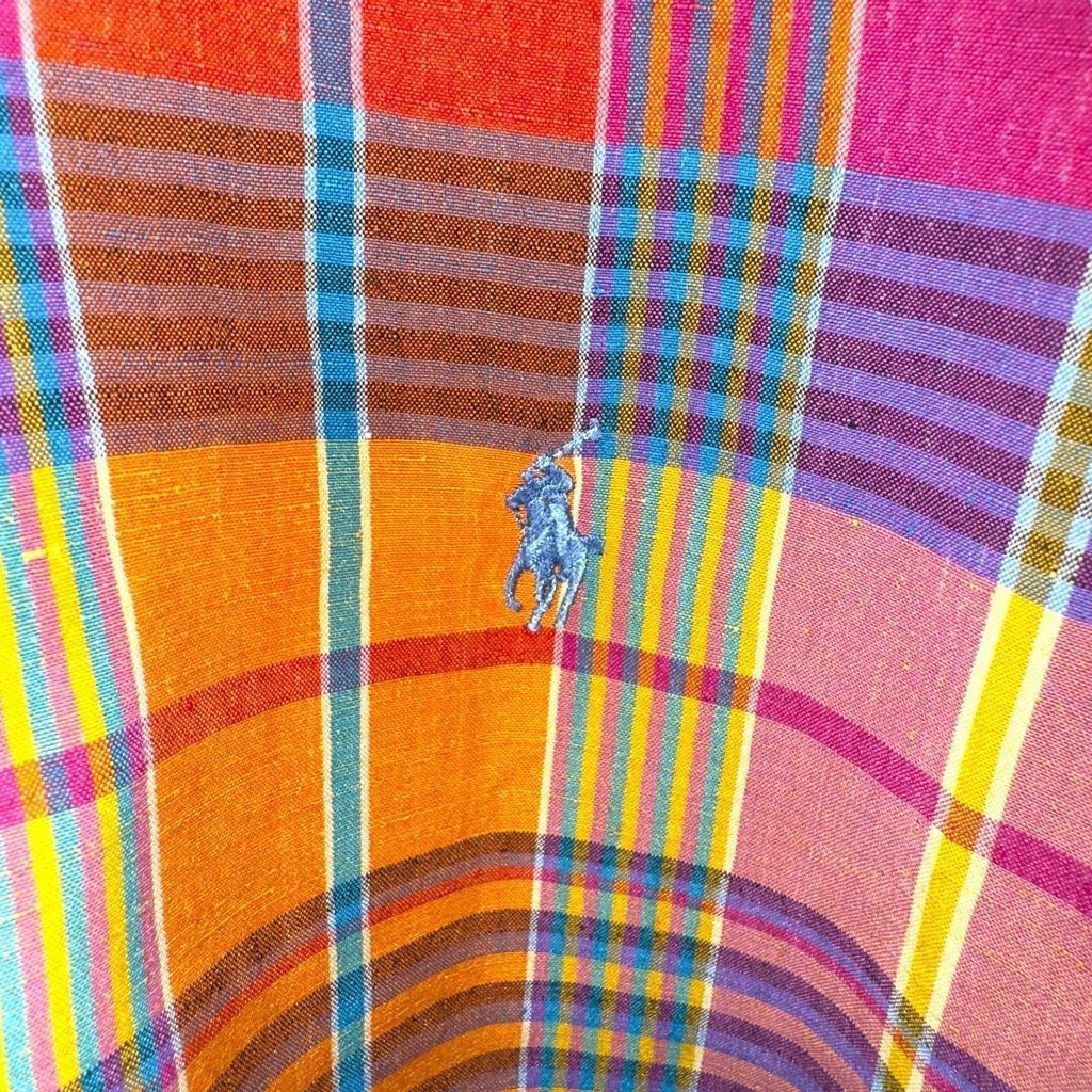 Polo Ralph Lauren Polo Ralph Lauren Orange & Pink Linen & Silk Madras Button D Size US M / EU 48-50 / 2 - 2 Thumbnail