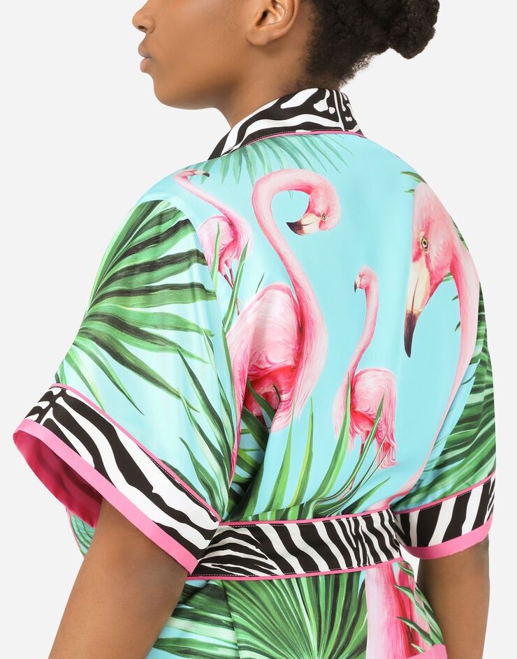 Dolce & Gabbana o1y0925 Short Sleeves Shirt in Multicolor Size XS / US 0-2 / IT 36-38 - 4 Thumbnail