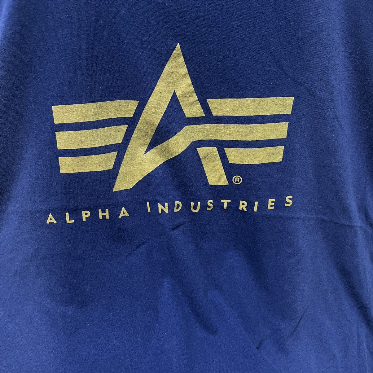 Alpha Industries Sunfaded Vintage Alpha Industries Logo Tees Size US L / EU 52-54 / 3 - 5 Thumbnail