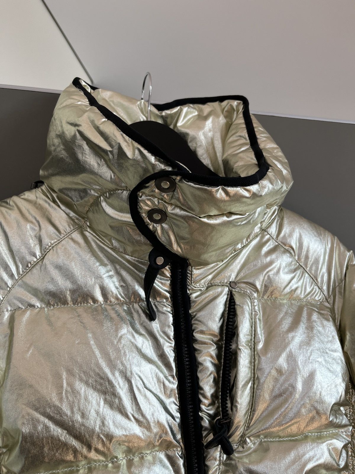 Other KRU St Moriz Gold Shinny Luxury Down Moncler Style Jacket Size L / US 10 / IT 46 - 12 Thumbnail