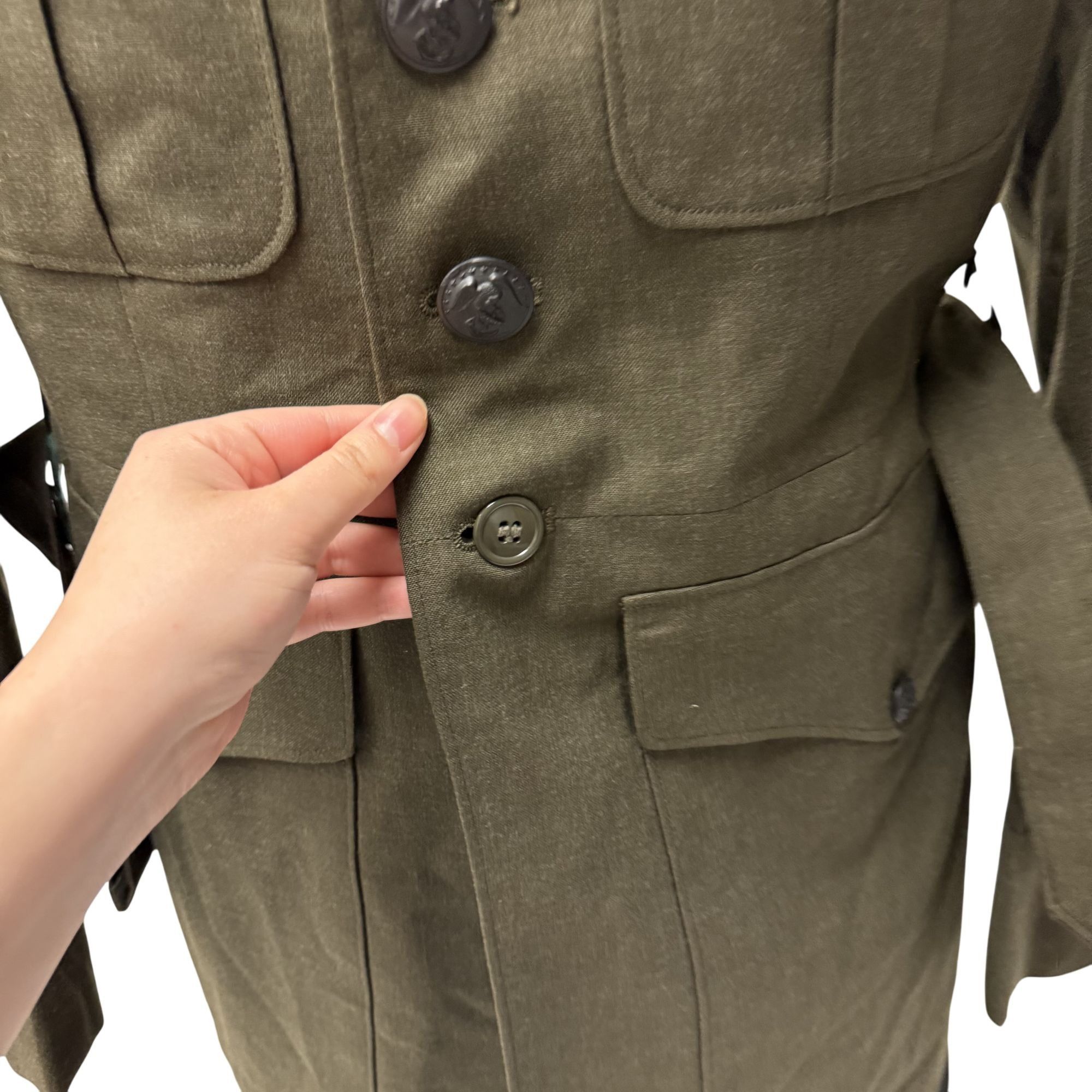 Other Vtg TROPICAL Military Dress Uniform BELTED USA Army Jacket Size 38R - 15 Thumbnail