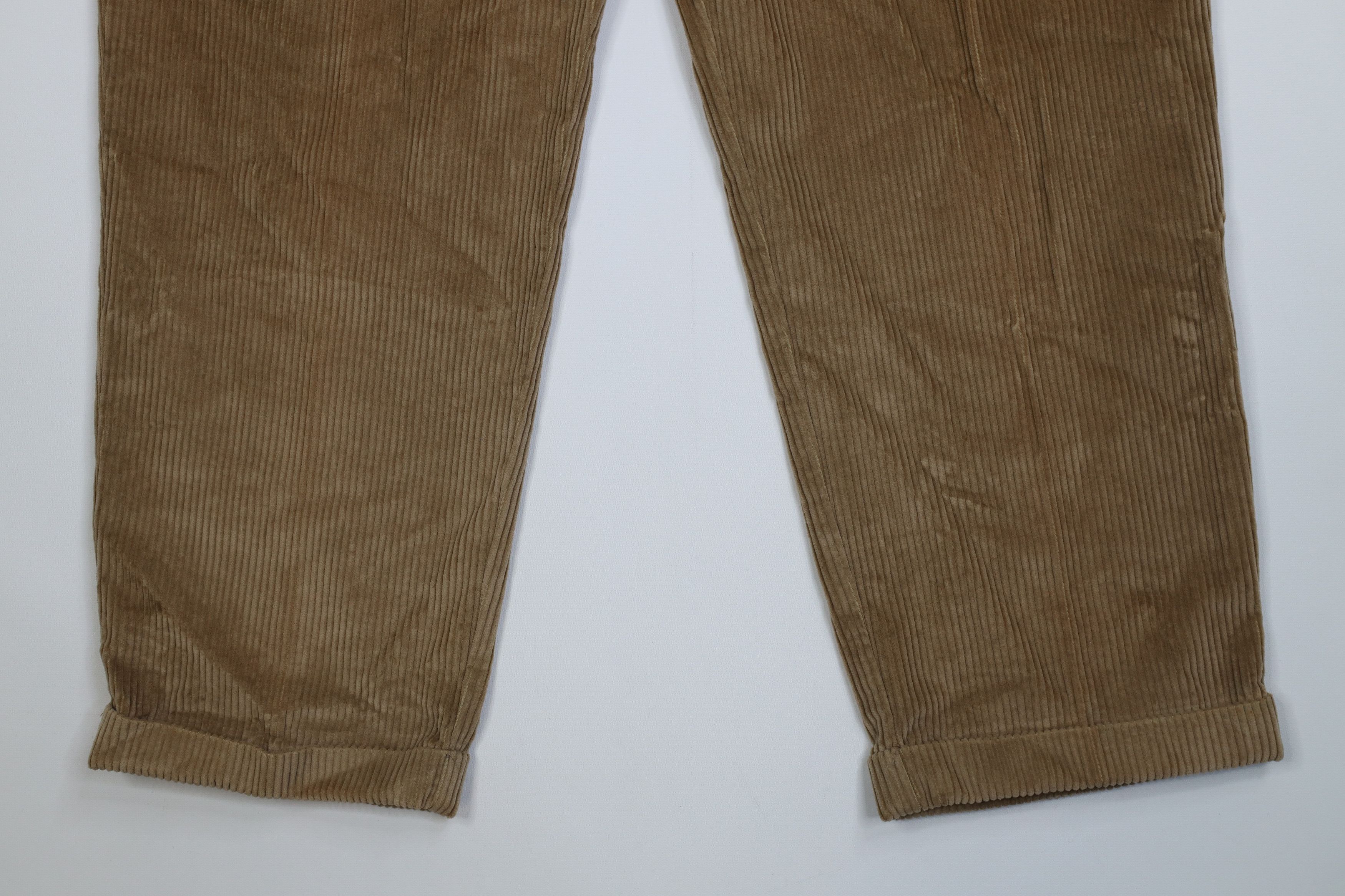 Vintage Vintage 90s Streetwear Relaxed Wide Leg Corduroy Chino Pants Size US 38 / EU 54 - 4 Thumbnail