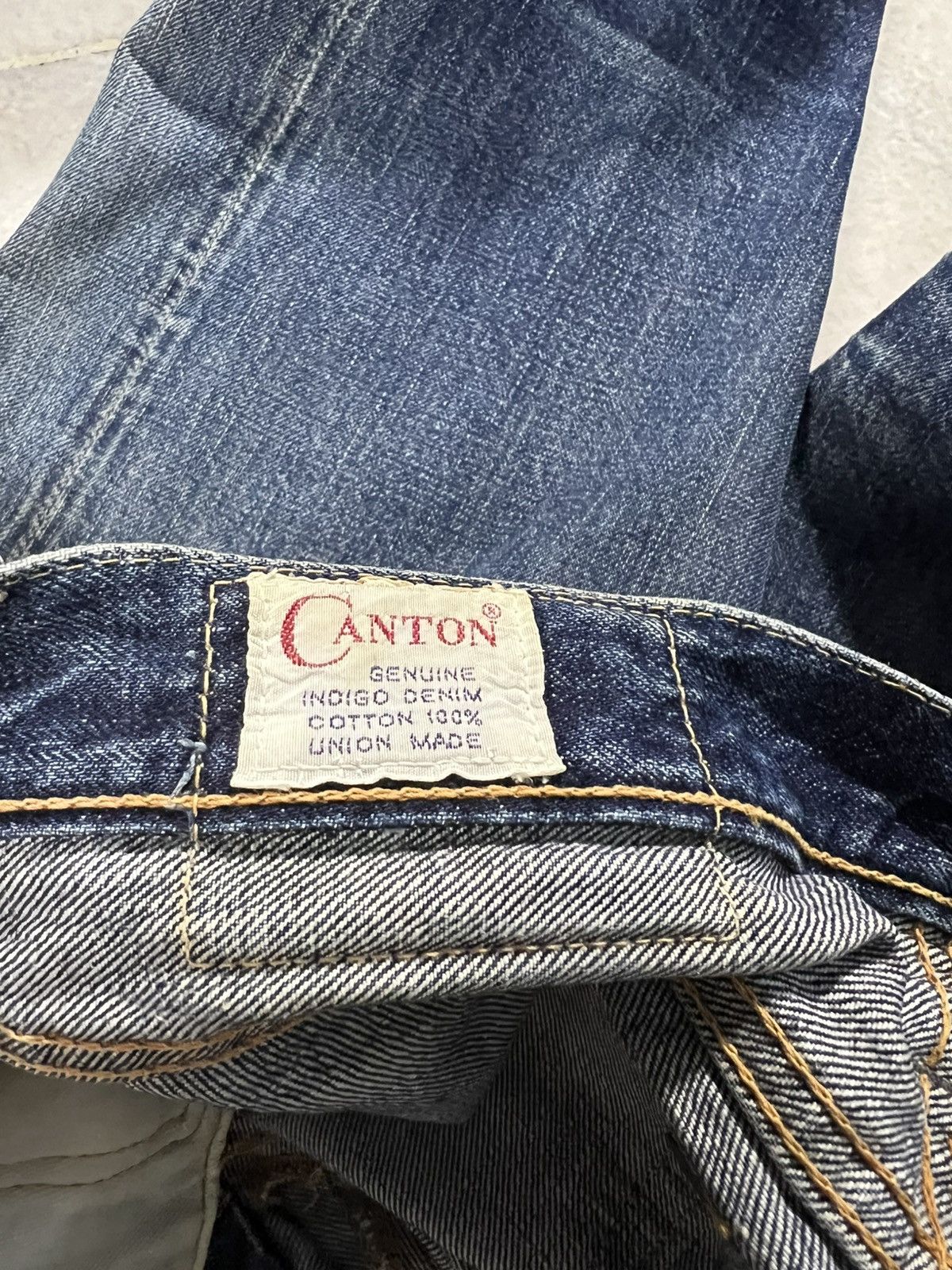 If Six Was Nine × Japanese Brand × Le Grande Bleu (L.G.B.) VINTAGE 90’S CANTON SELVEDGE DISTRESSED JEANS Size US 26 / EU 42 - 24 Thumbnail