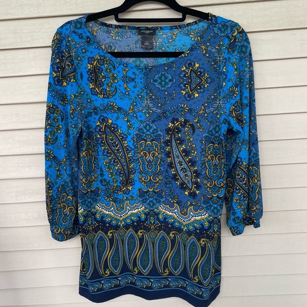 Ann Taylor Ann Taylor Paisley Top Size M Size M / US 6-8 / IT 42-44 - 1 Thumbnail