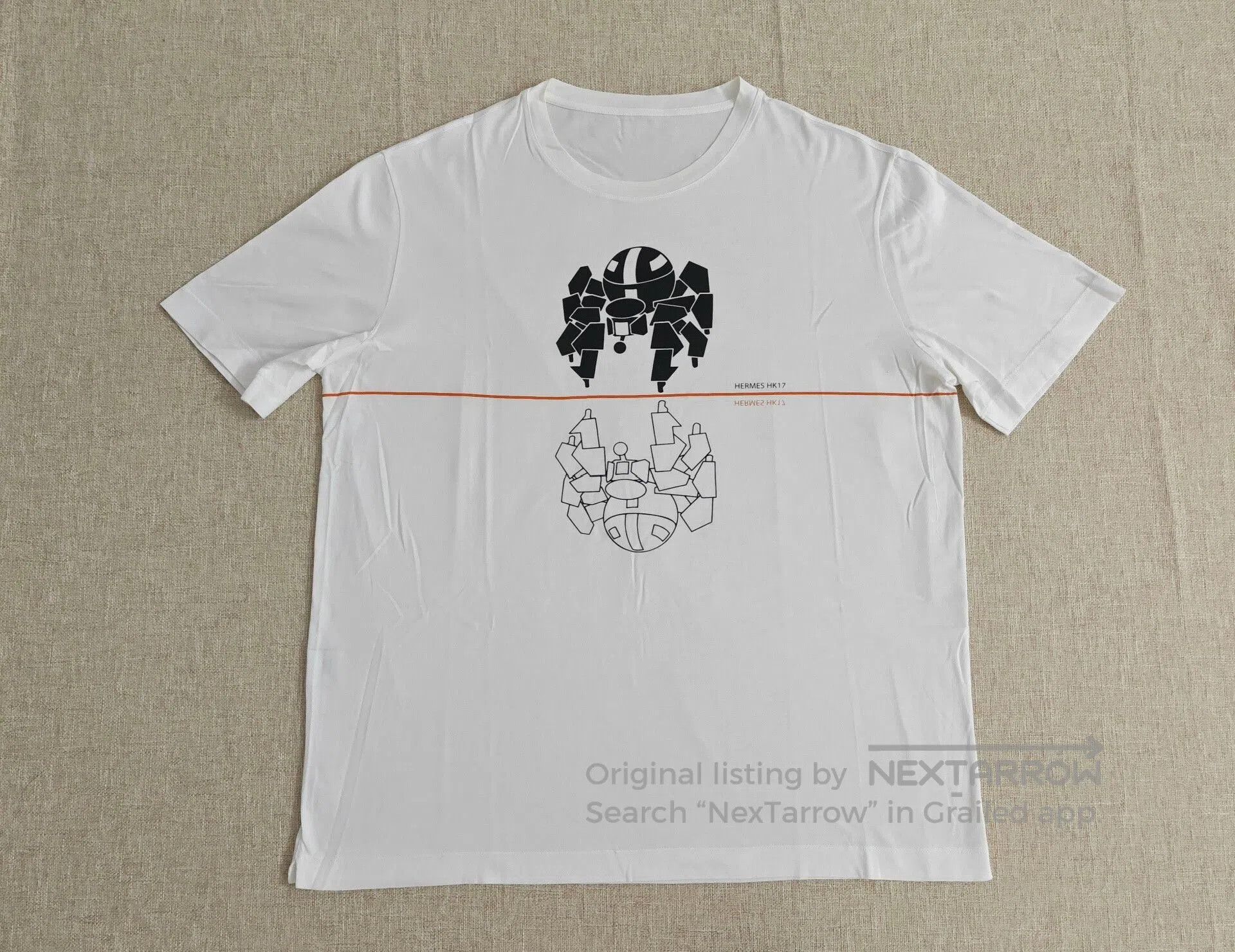 Hermes Hermes Men's Robot Print T-Shirt. Size US L / EU 52-54 / 3 - 1 Thumbnail