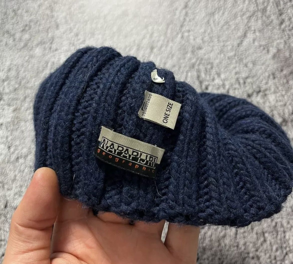 Napapijri Napapijri Bobble Hat Mens Dark Blue Semiury 5 Flag Beanie Size ONE SIZE - 5 Thumbnail