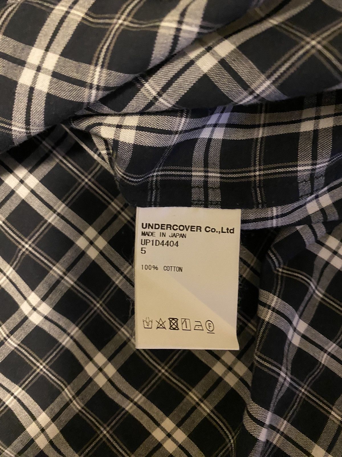 Undercover Undercover Navy Check Shirt Sz5 Size US XXL / EU 58 / 5 - 12 Thumbnail