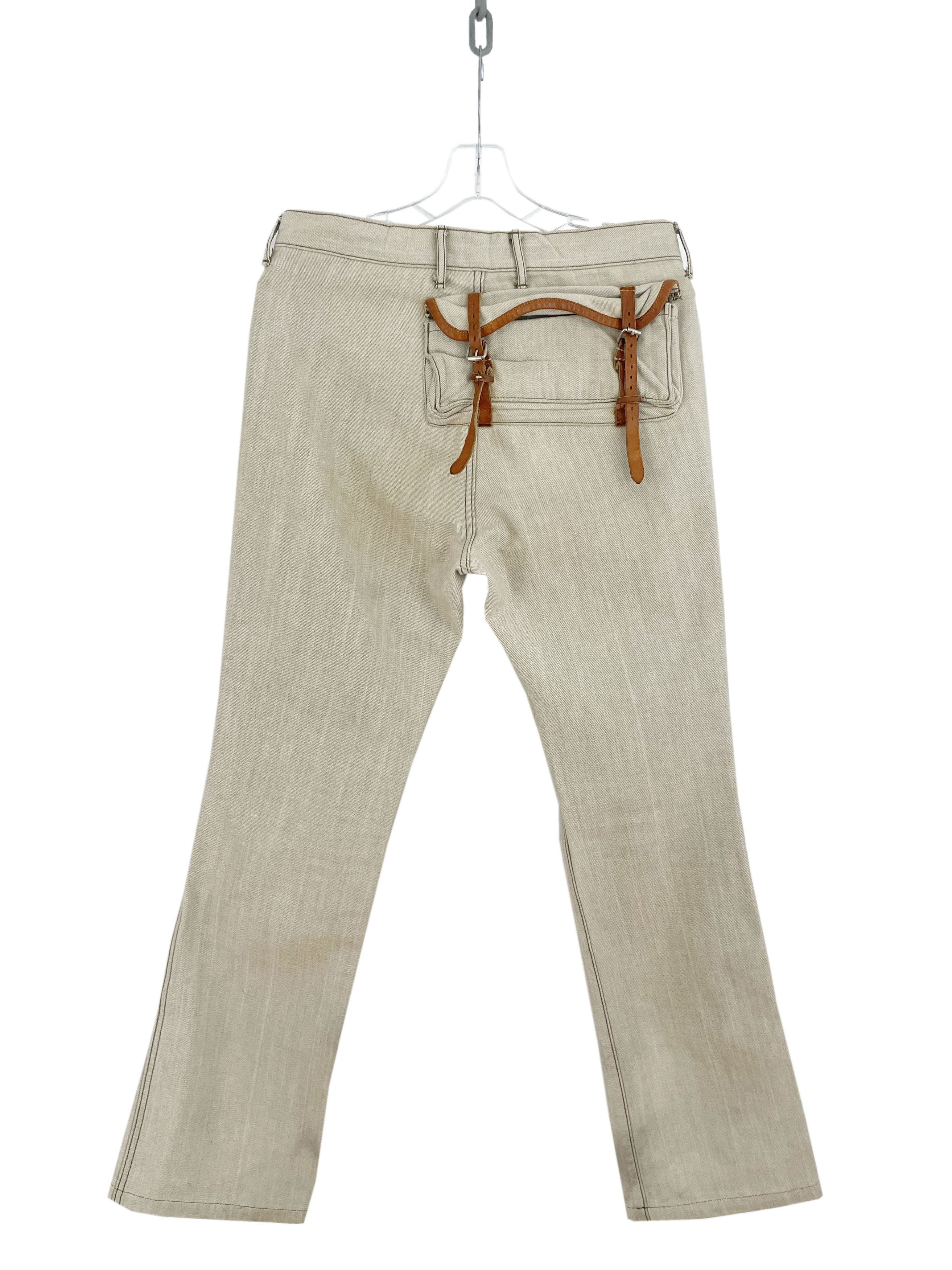 Kapital Camera Bag Pants in White, Men's (Size 32)