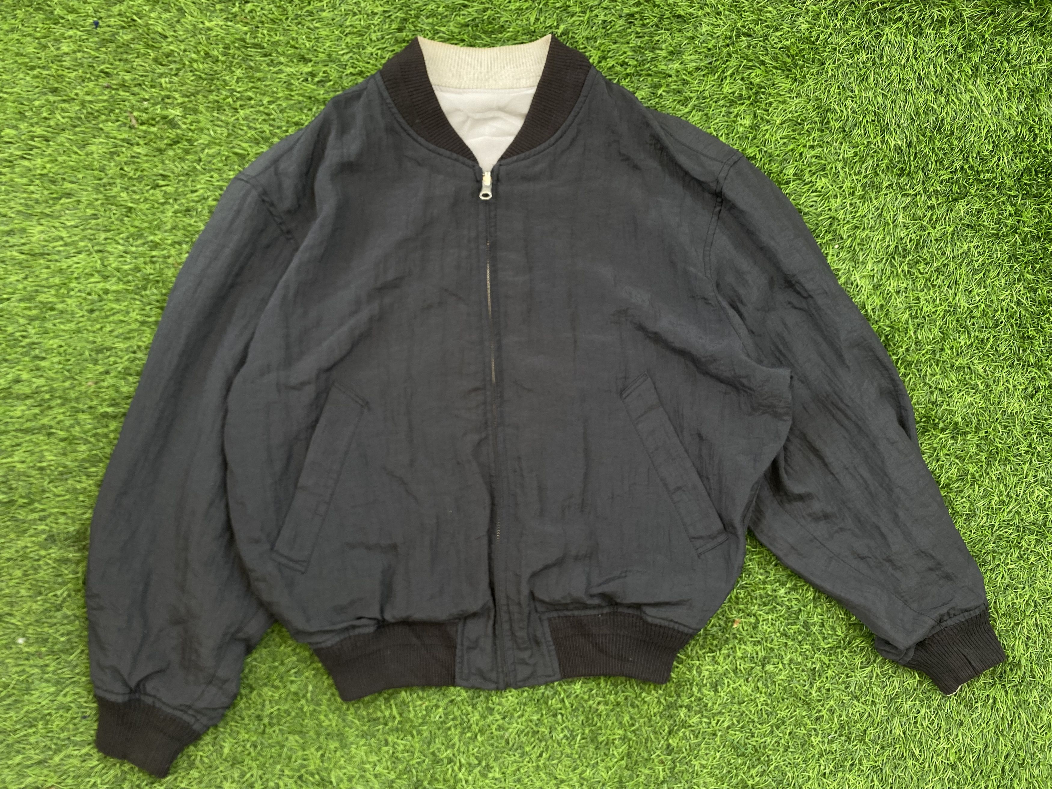 Japanese Brand Vintage Jun Men Bomber Reversible Embordiery Jacket Size US L / EU 52-54 / 3 - 4 Thumbnail