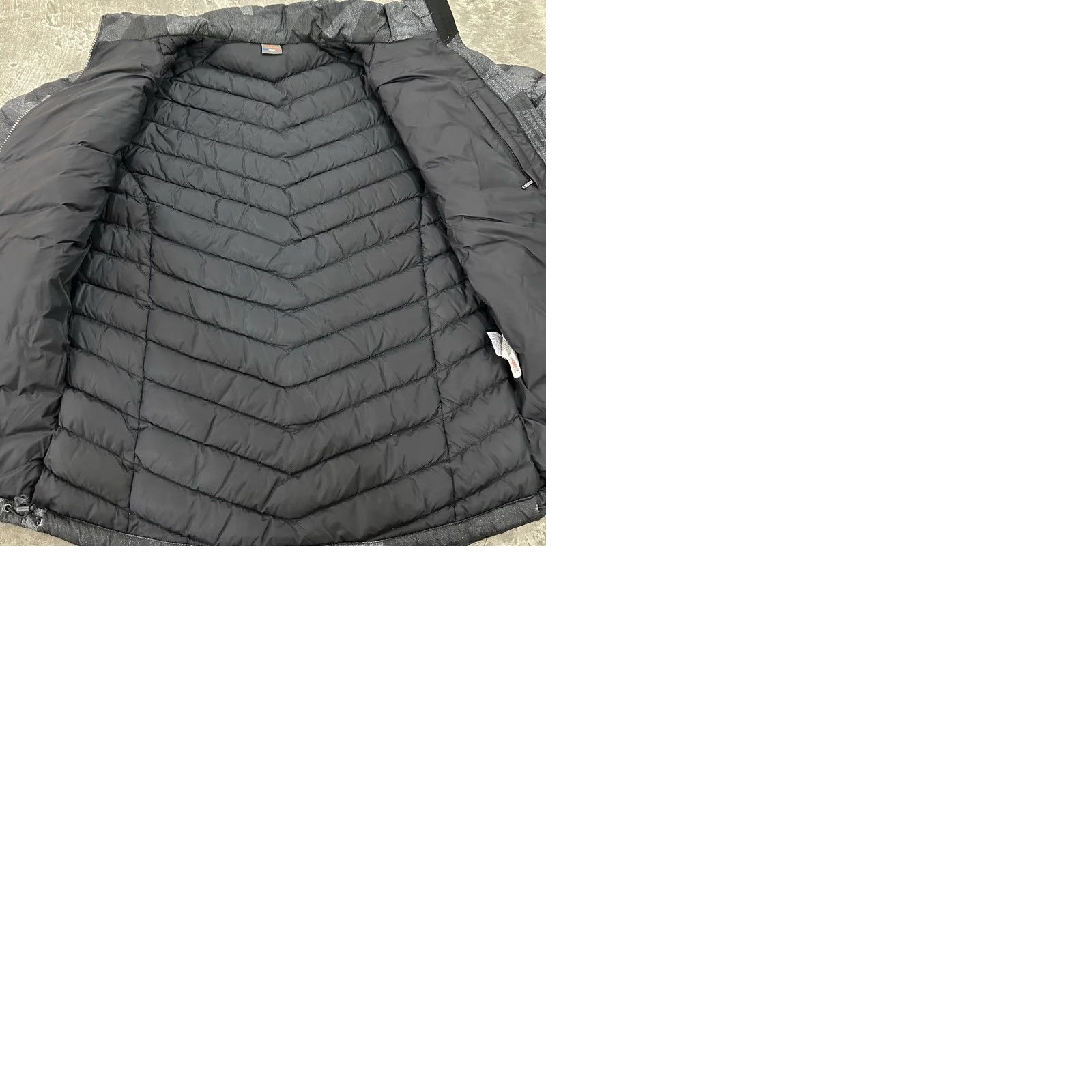Vintage Eider Women Jacket XL Gray Black Slim Quilted Down Puffer Packable Size XL / US 12-14 / IT 48-50 - 10 Thumbnail