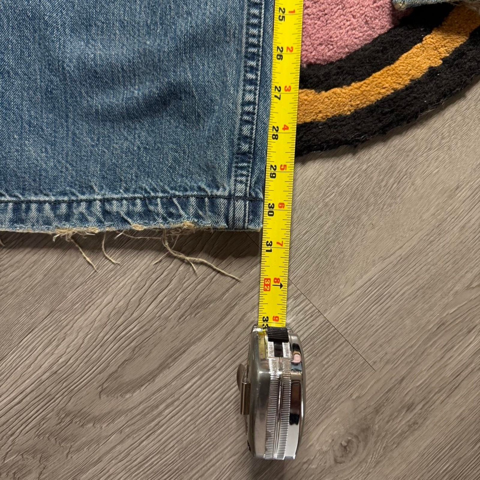 Armani Exchange Armani Exchange Distressed Cut & Sew Loose Fit Denim Jeans Size US 36 / EU 52 - 5 Thumbnail