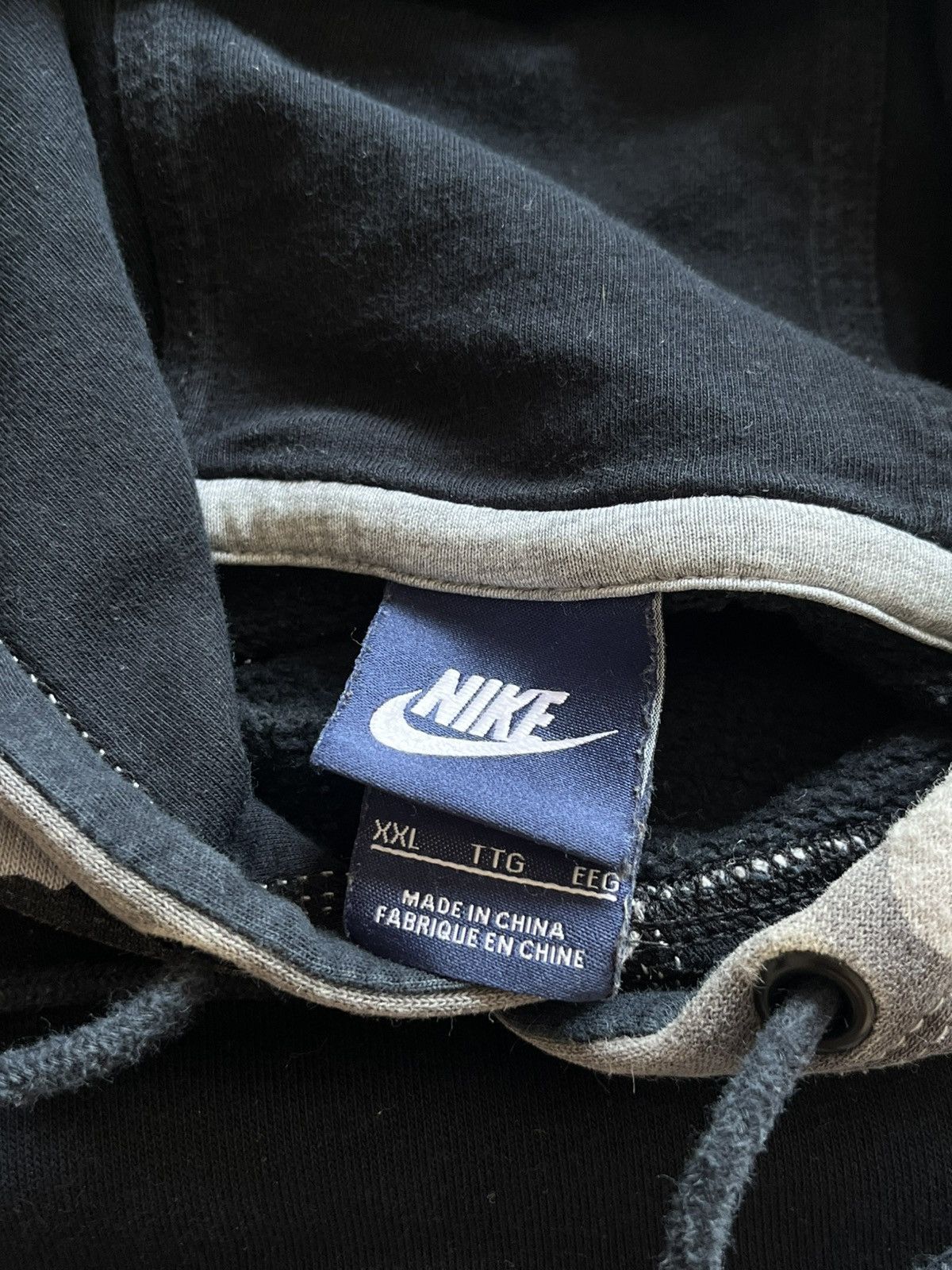 Nike Nike Sz XXL 2013 Camo Grey Black Hoodie Rare Spell Out Size US XXL / EU 58 / 5 - 6 Thumbnail