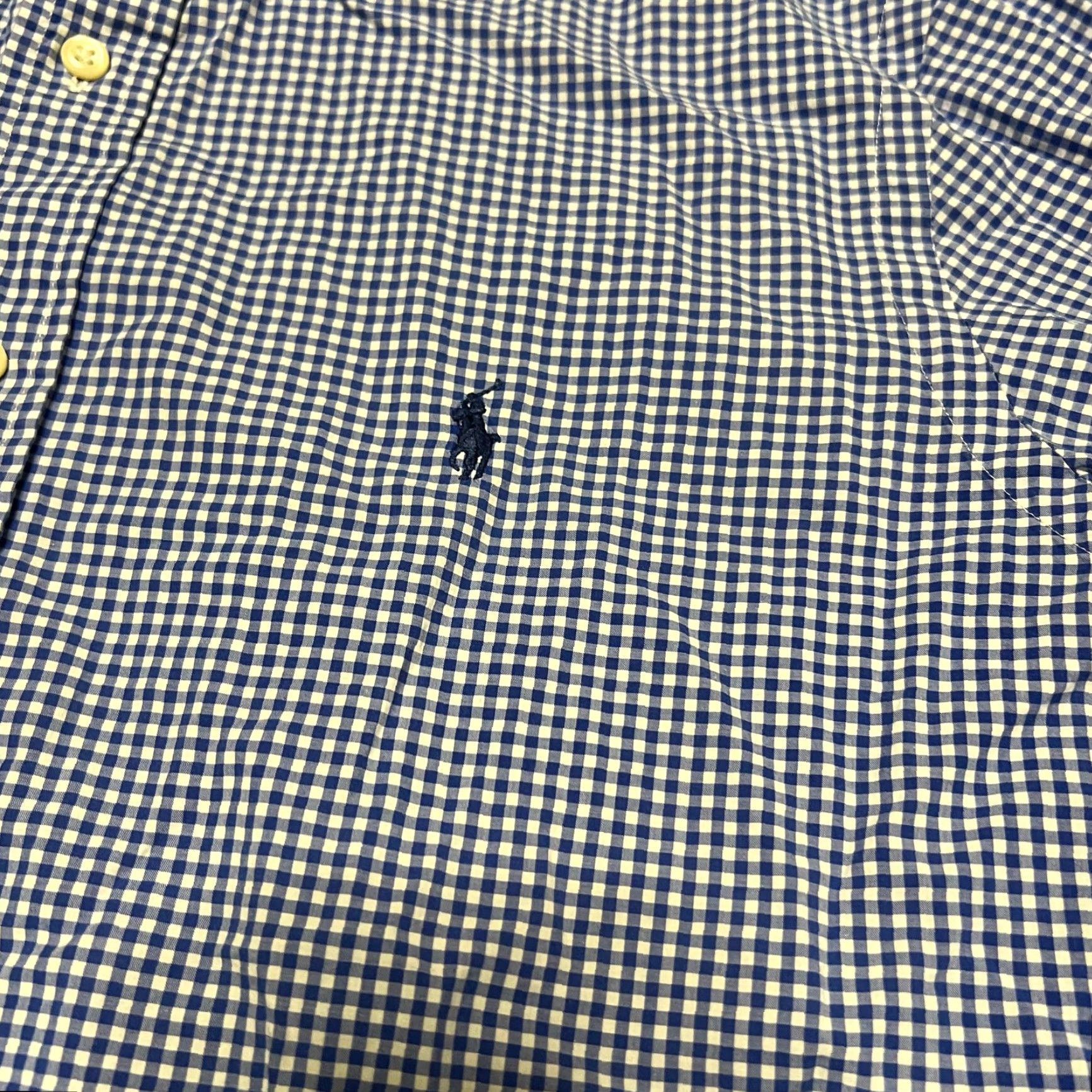 Polo Ralph Lauren Ralph Lauren Shirt Mens 16.5 Blue Check Plaid Long Sleeve Button Pony Shirt Mens Base Size US XL / EU 56 / 4 - 2 Thumbnail