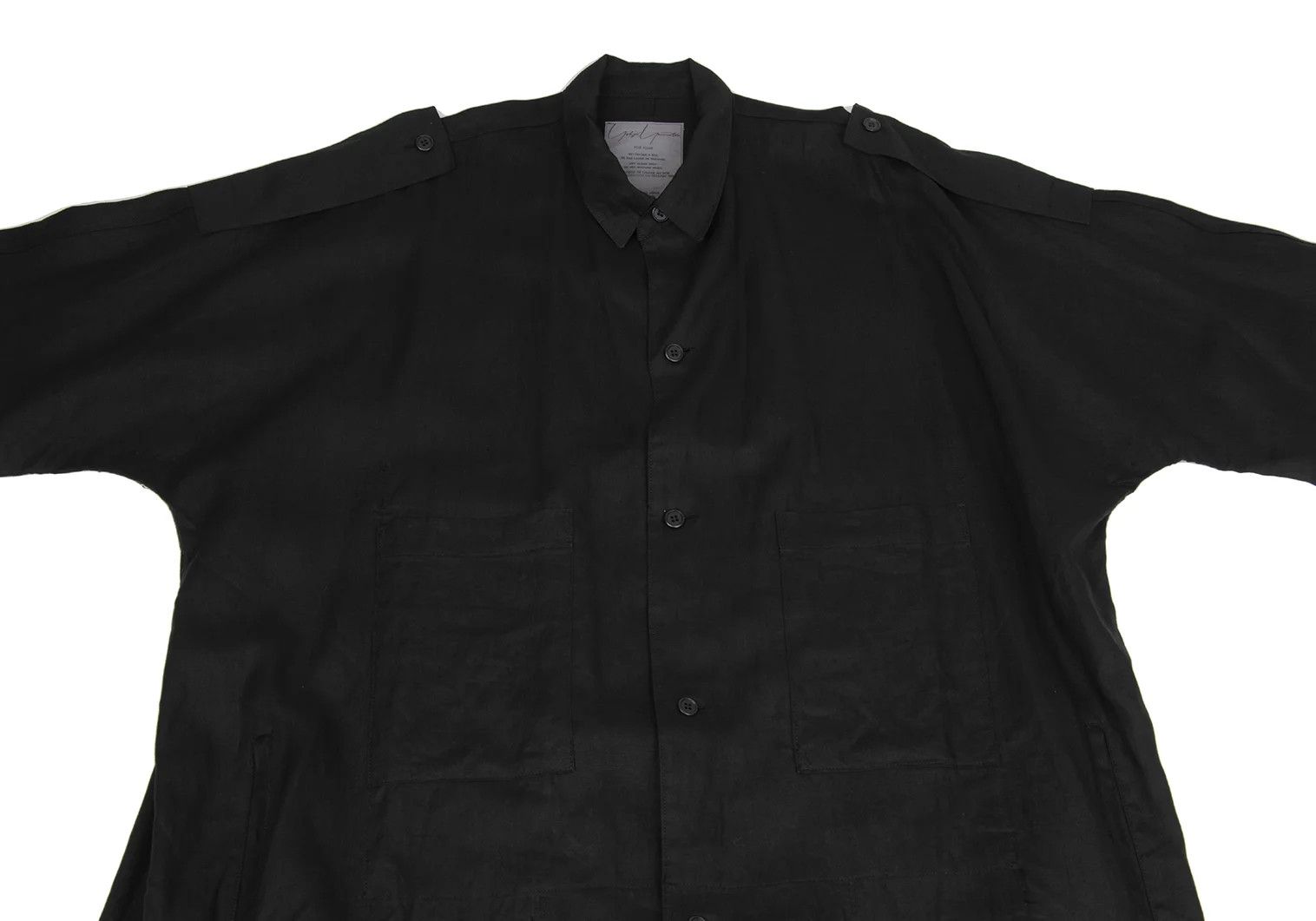 Yohji Yamamoto Yohji Yamamoto Linen Epaulet Shirt Coat Size US M / EU 48-50 / 2 - 2 Thumbnail