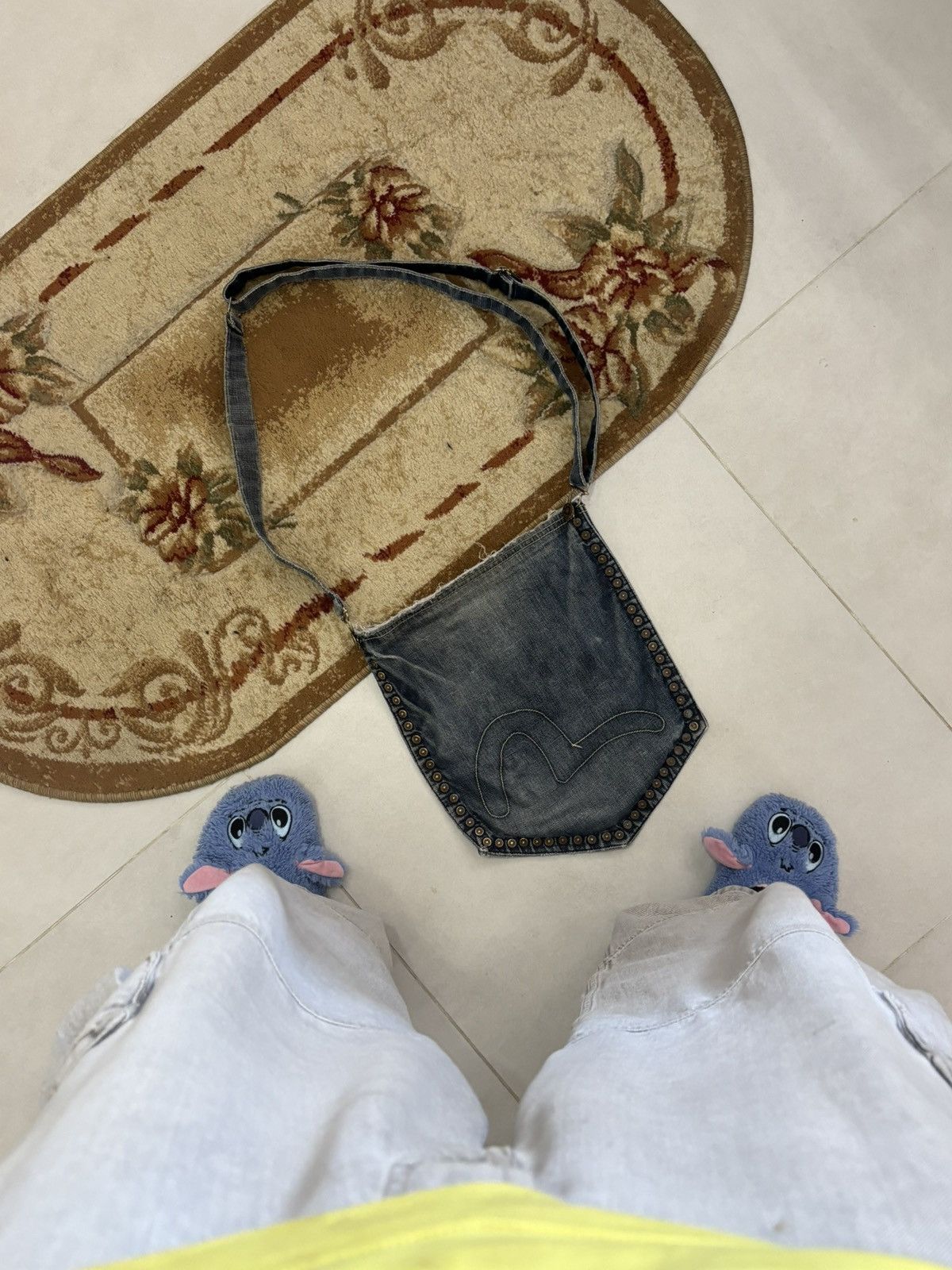 Evisu Rare EVISU Denim Shoulder Bag Vintage Y2K Japanese Size ONE SIZE - 2 Thumbnail