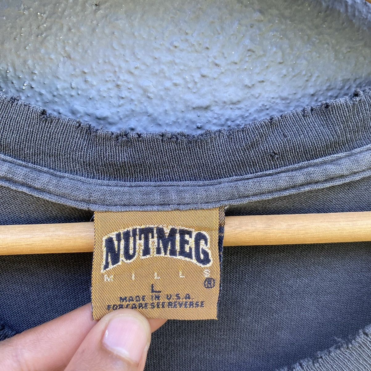 Nutmeg Thrashed Faded Distressed 90s Nutmeg Mills Tee Size US L / EU 52-54 / 3 - 13 Thumbnail