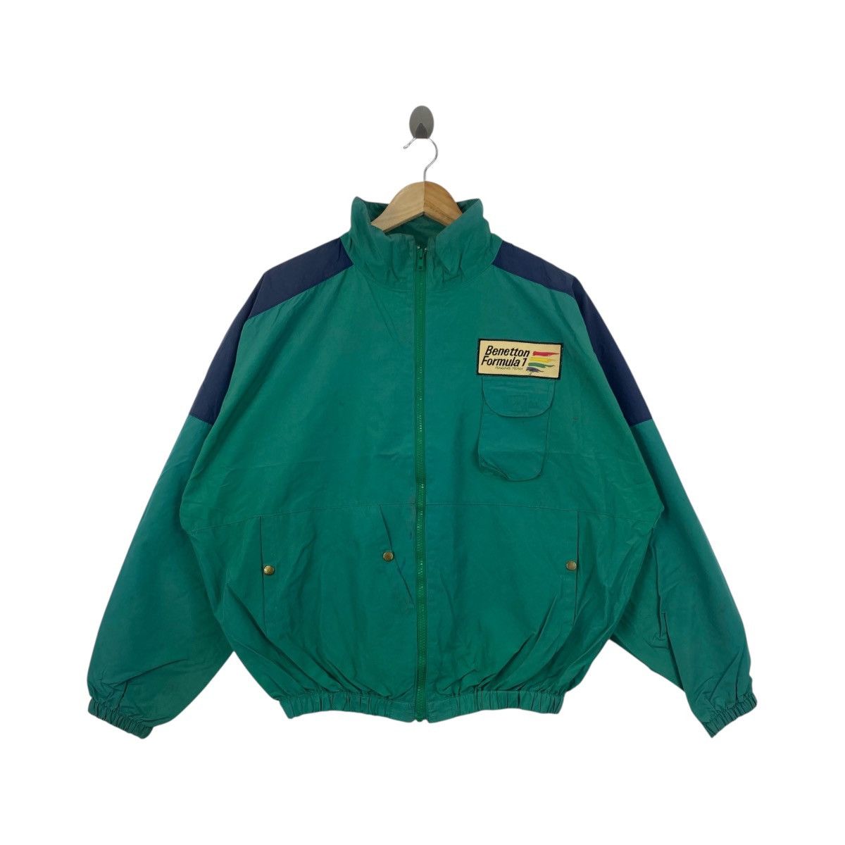 Benetton Vintage Benetton Formula 11 Jacket Racing Team Big Logo Size US L / EU 52-54 / 3 - 1 Thumbnail