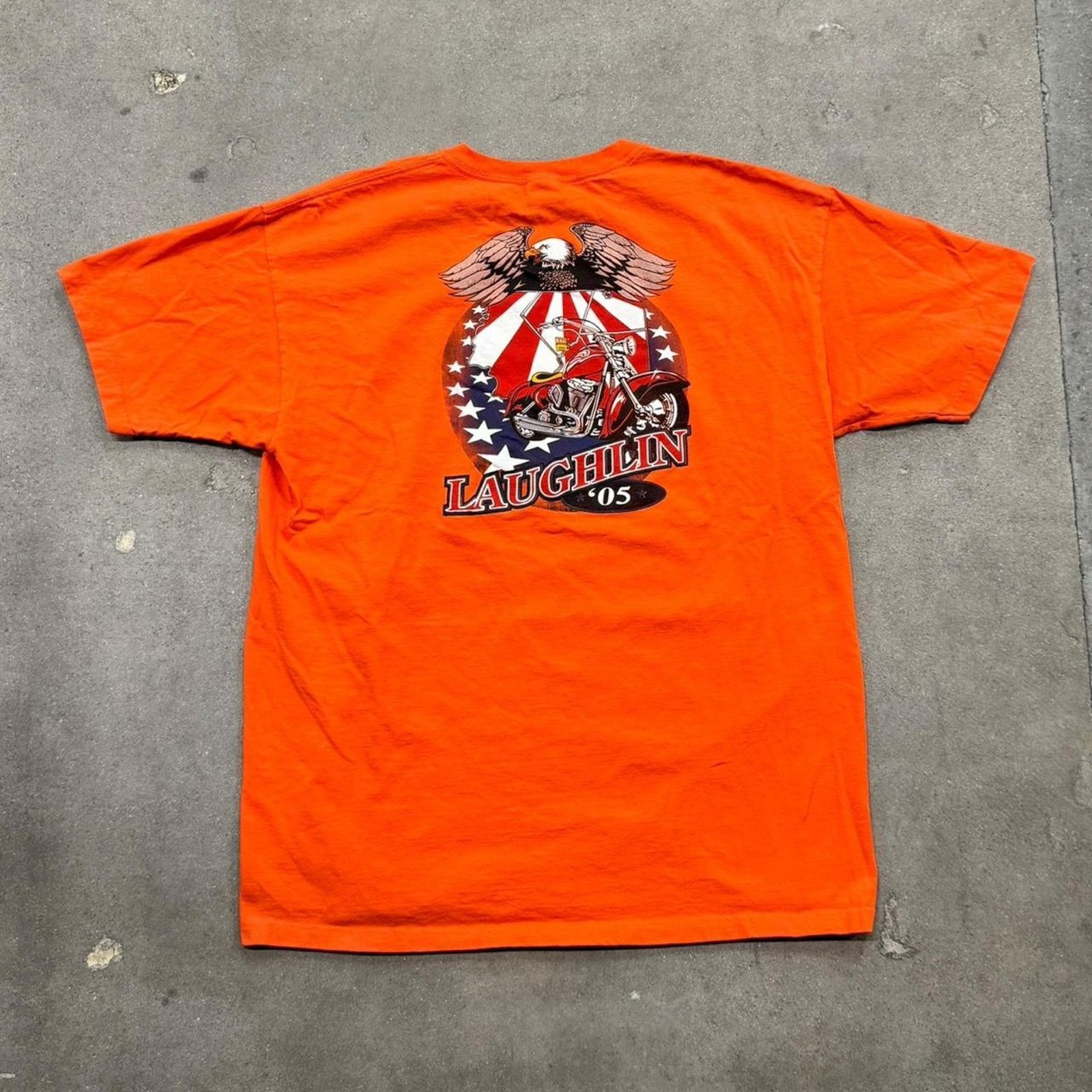 Harley Davidson Vintage 2005 Laughlin Eagle Tee Size US XL / EU 56 / 4 - 1 Thumbnail