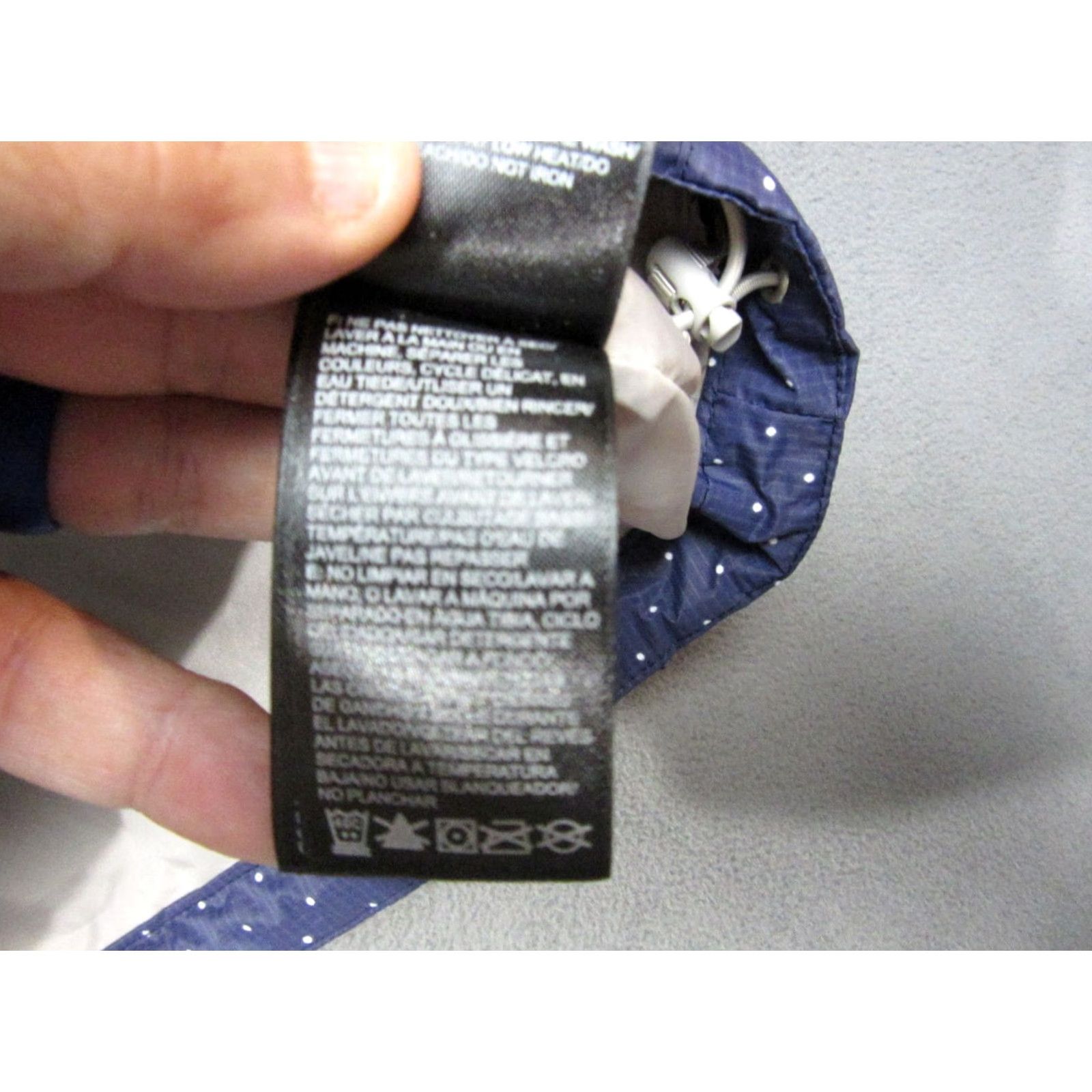 The North Face The North Face Rain Jacket Womens Medium Blue Polka Dot Hooded Lined Resolve Outdoor Hiking Trek Size M / US 6-8 / IT 42-44 - 5 Thumbnail